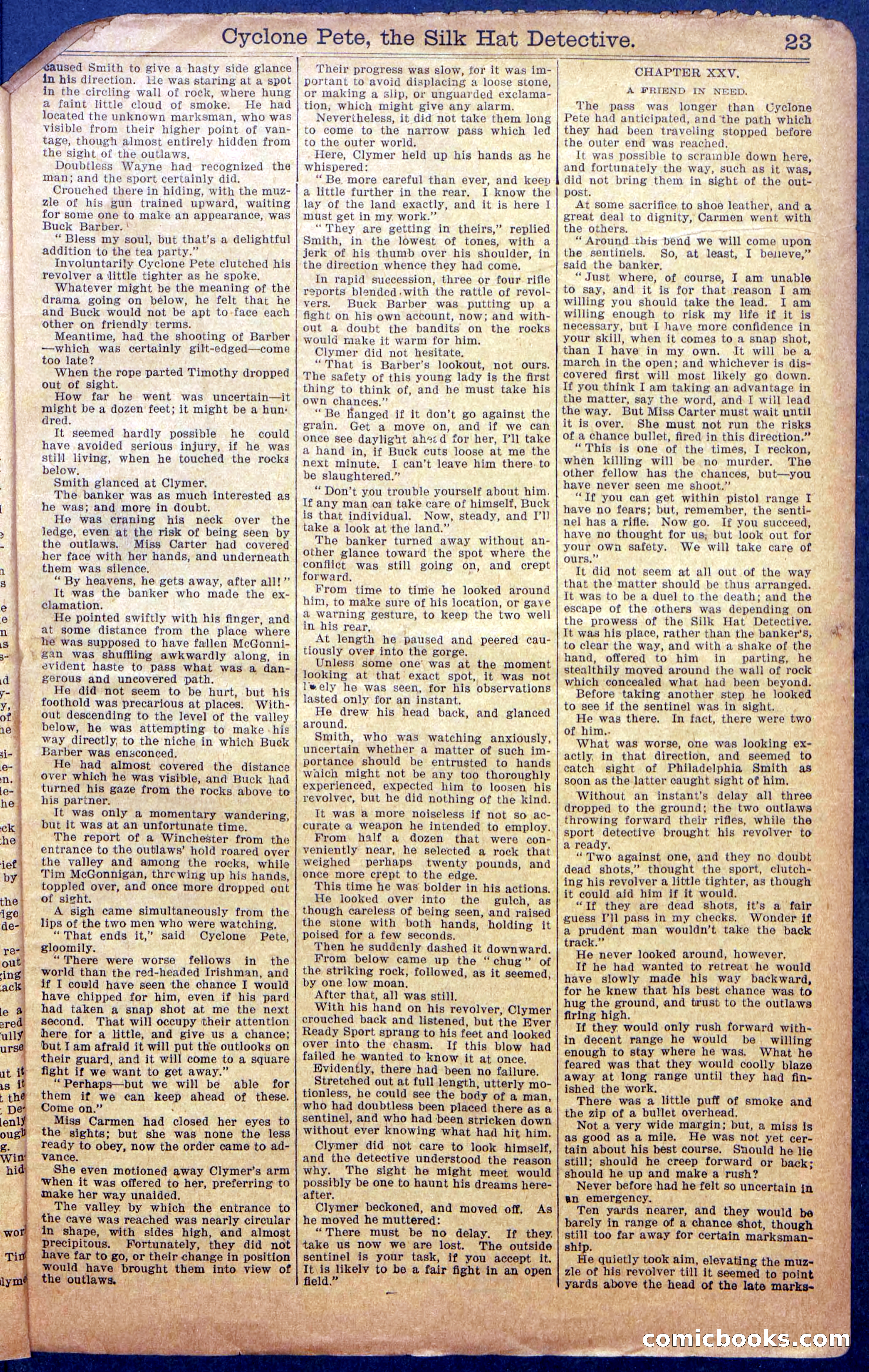 Beadle's New York Dime Library No. 977 — page 25 of 36