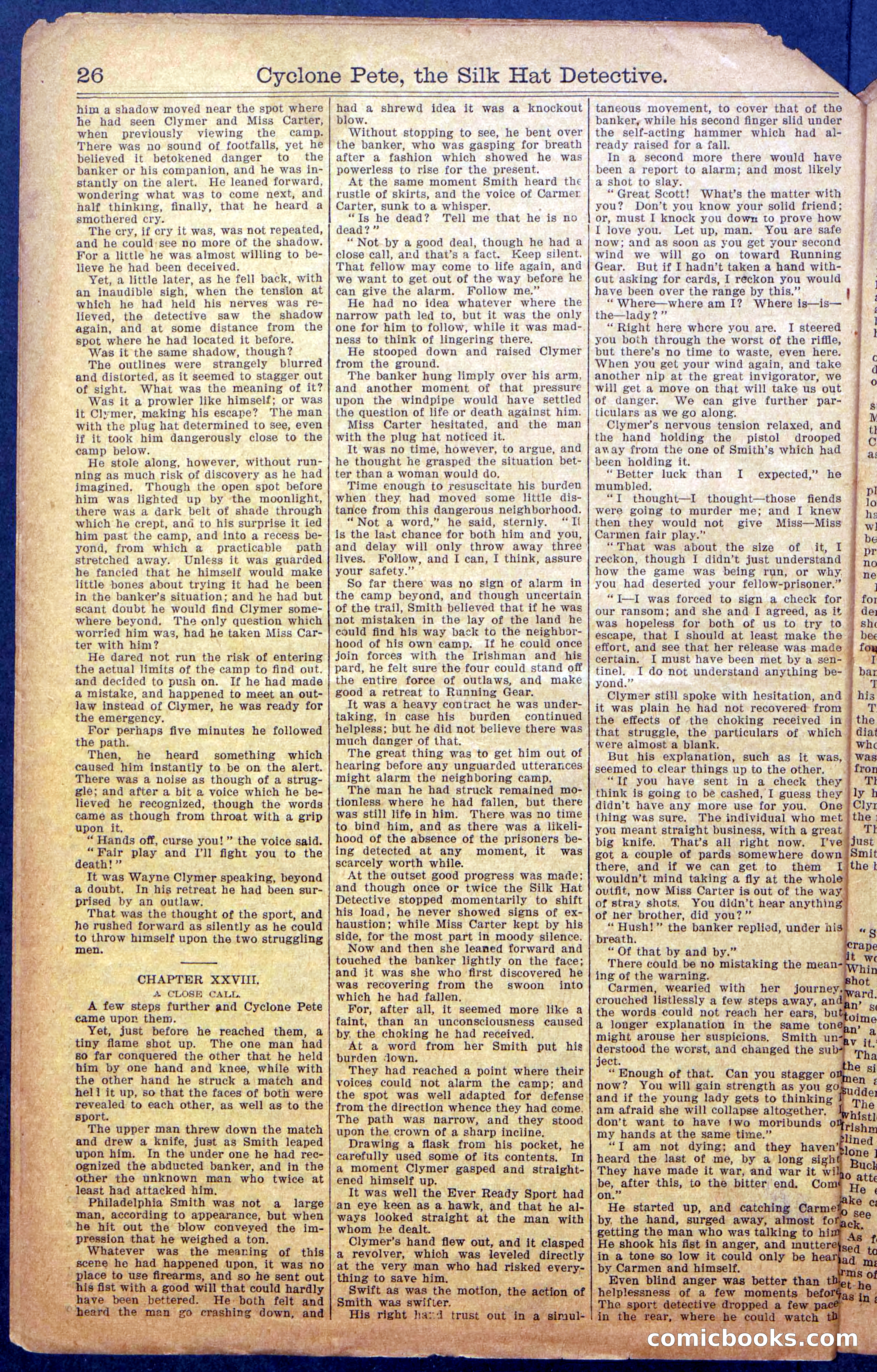Beadle's New York Dime Library No. 977 — page 28 of 36