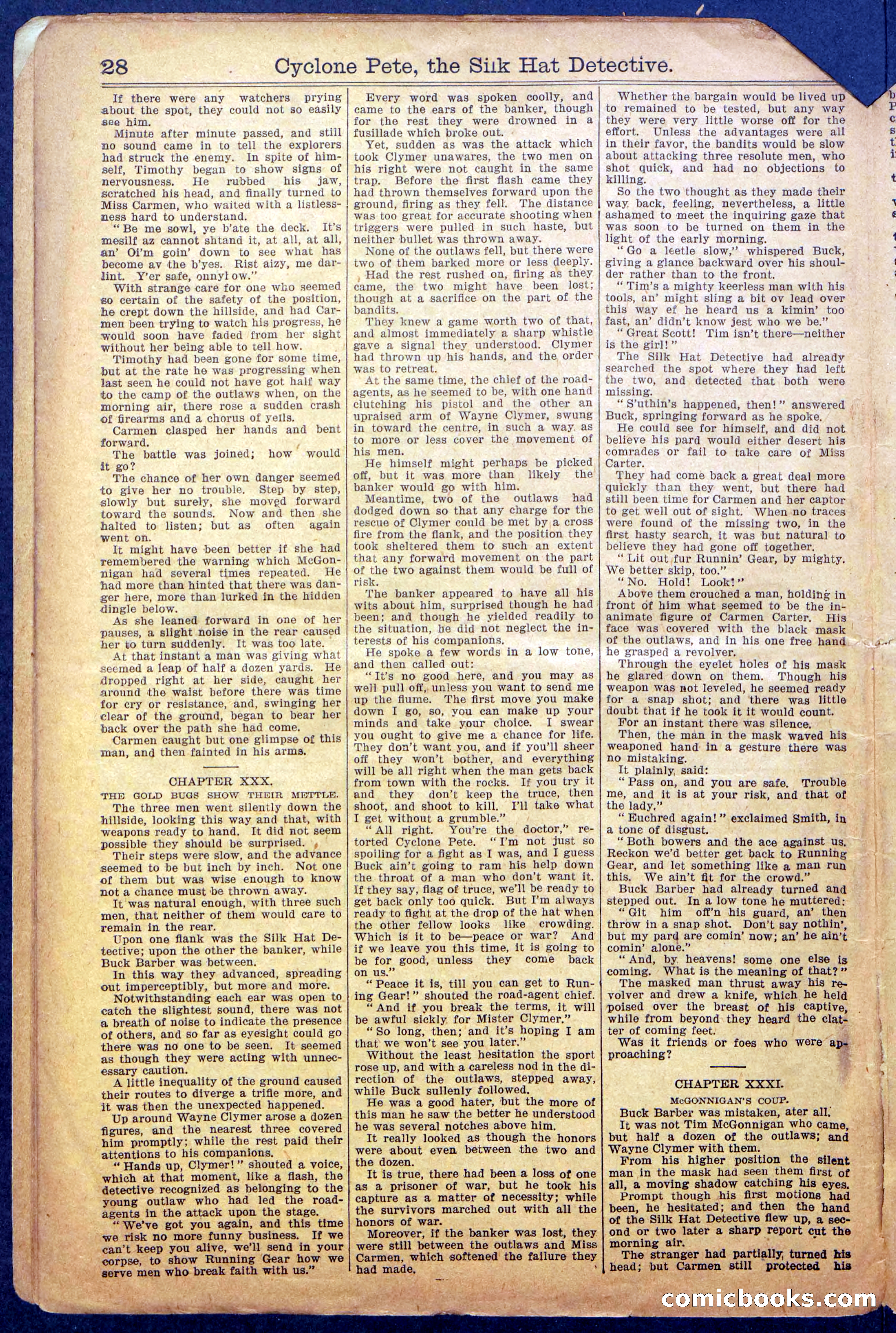 Beadle's New York Dime Library No. 977 — page 30 of 36