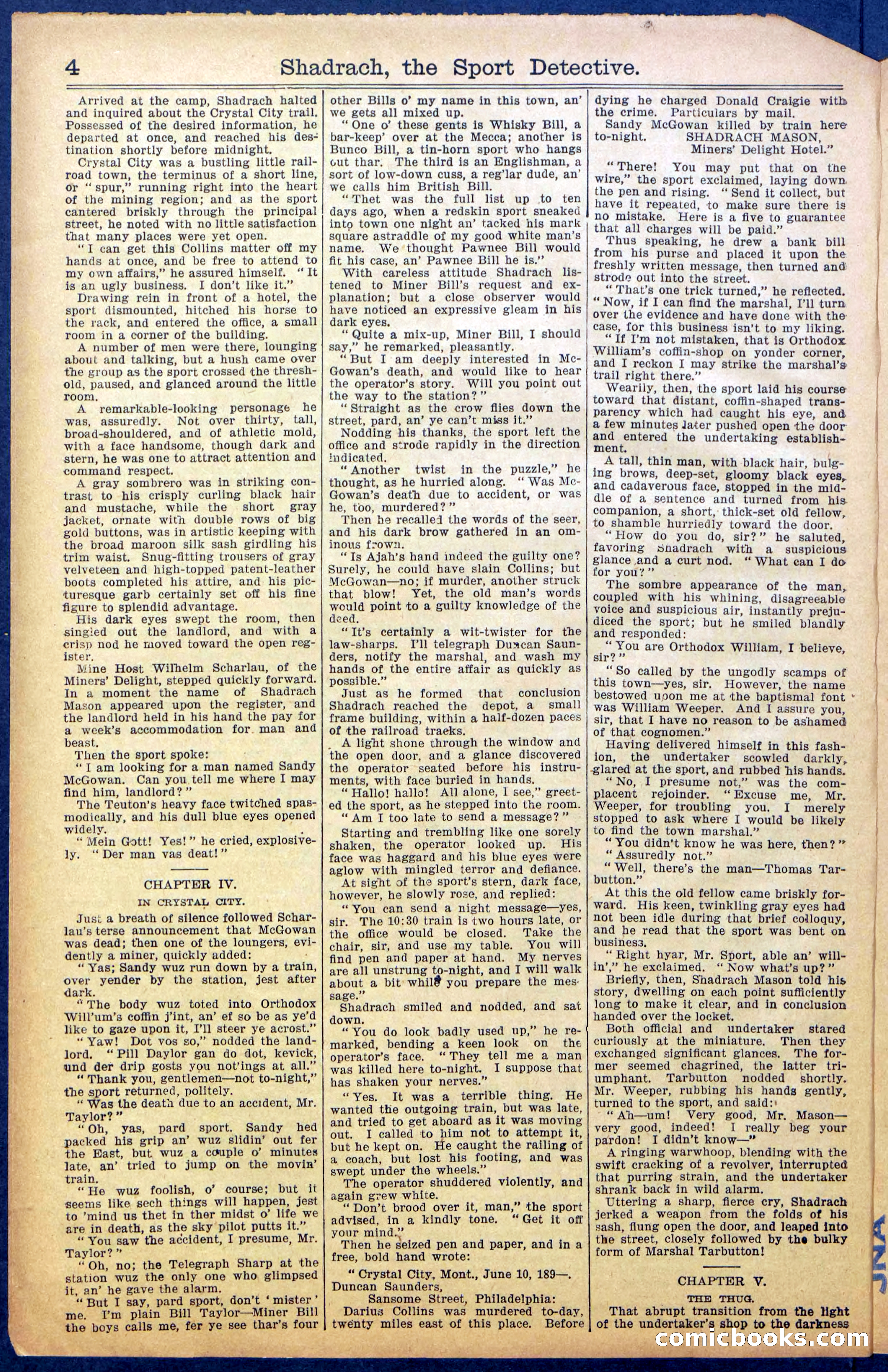 Beadle's New York Dime Library No. 987 — page 6 of 36
