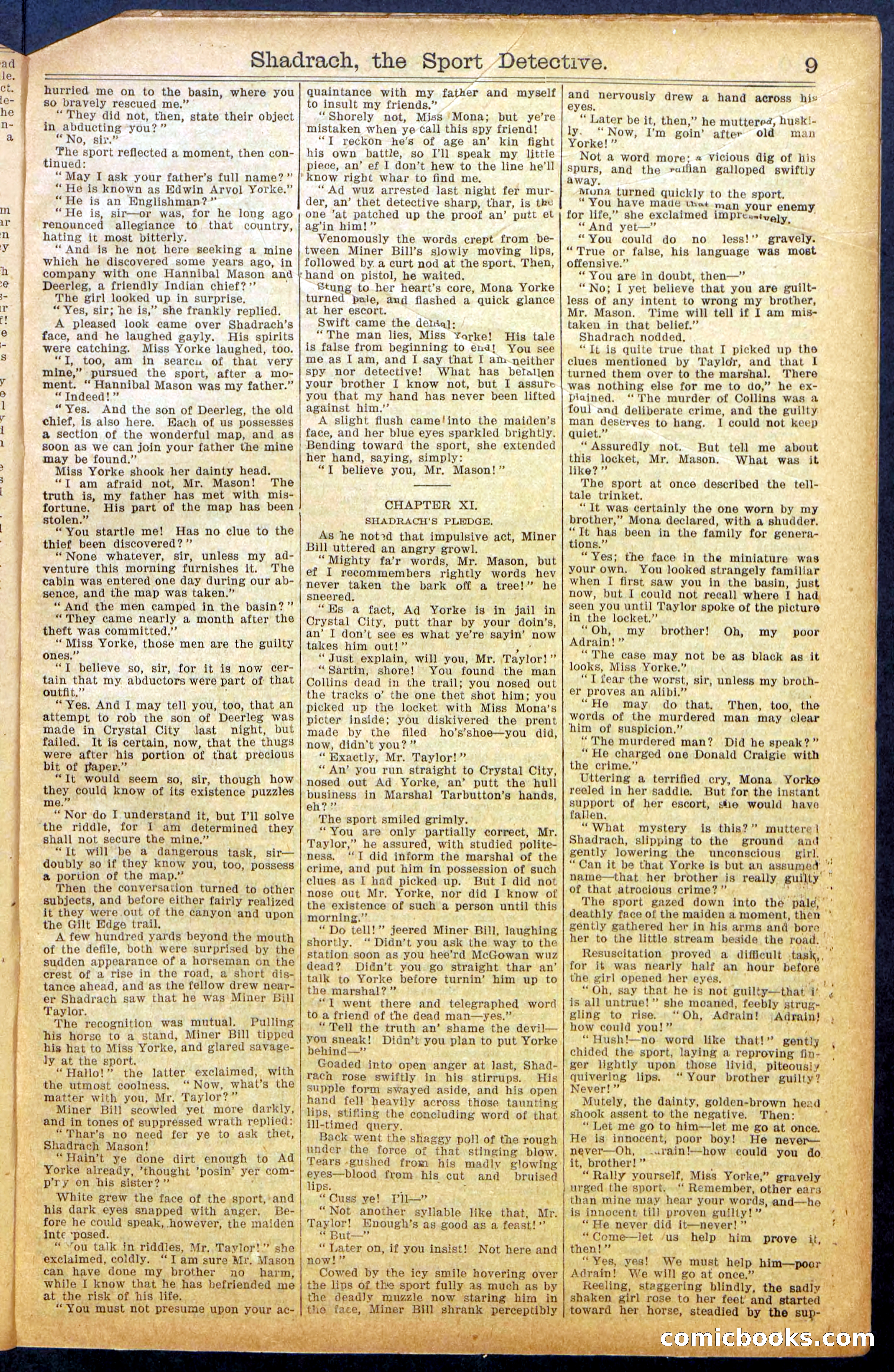 Beadle's New York Dime Library No. 987 — page 11 of 36