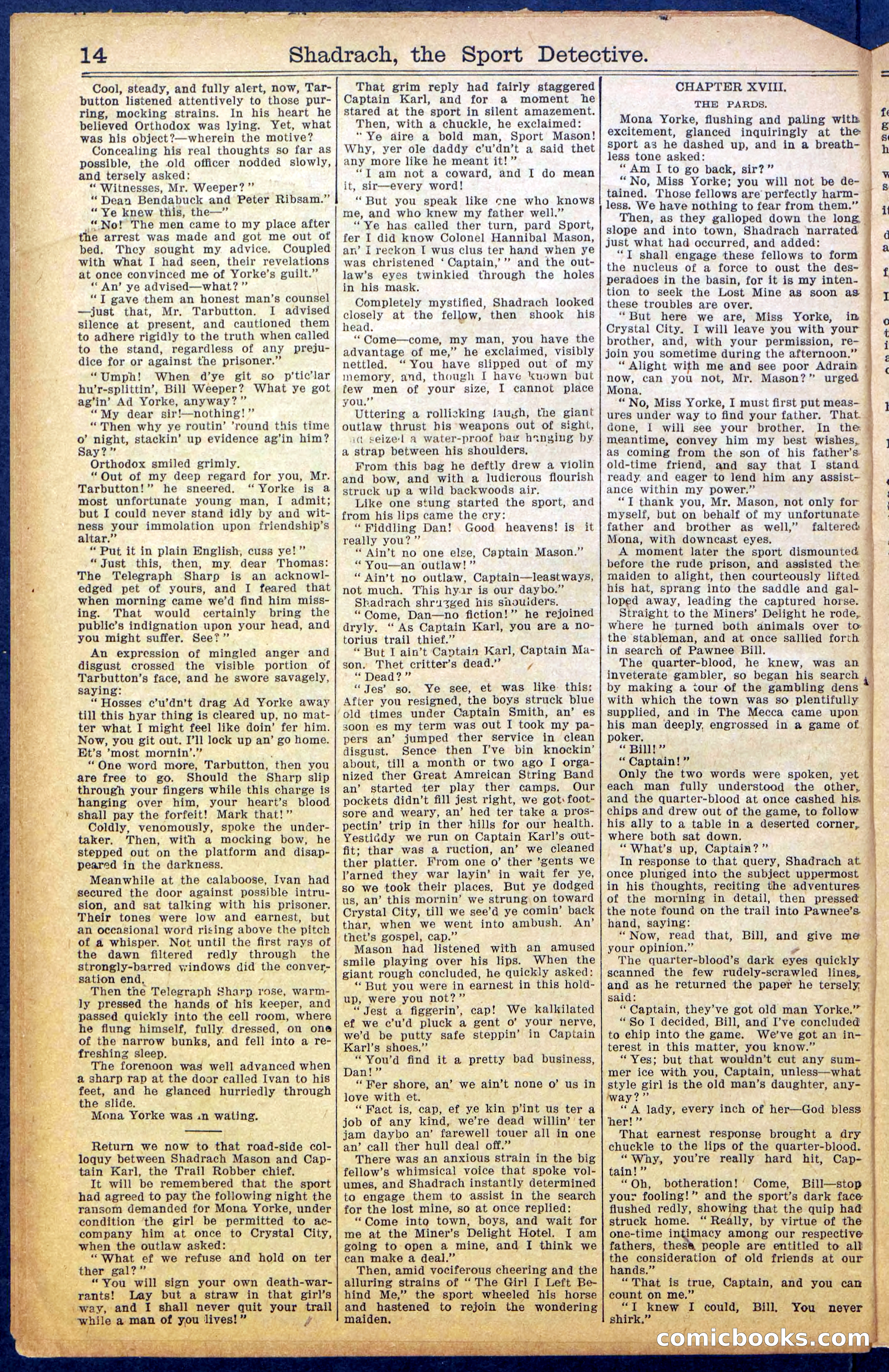 Beadle's New York Dime Library No. 987 — page 16 of 36