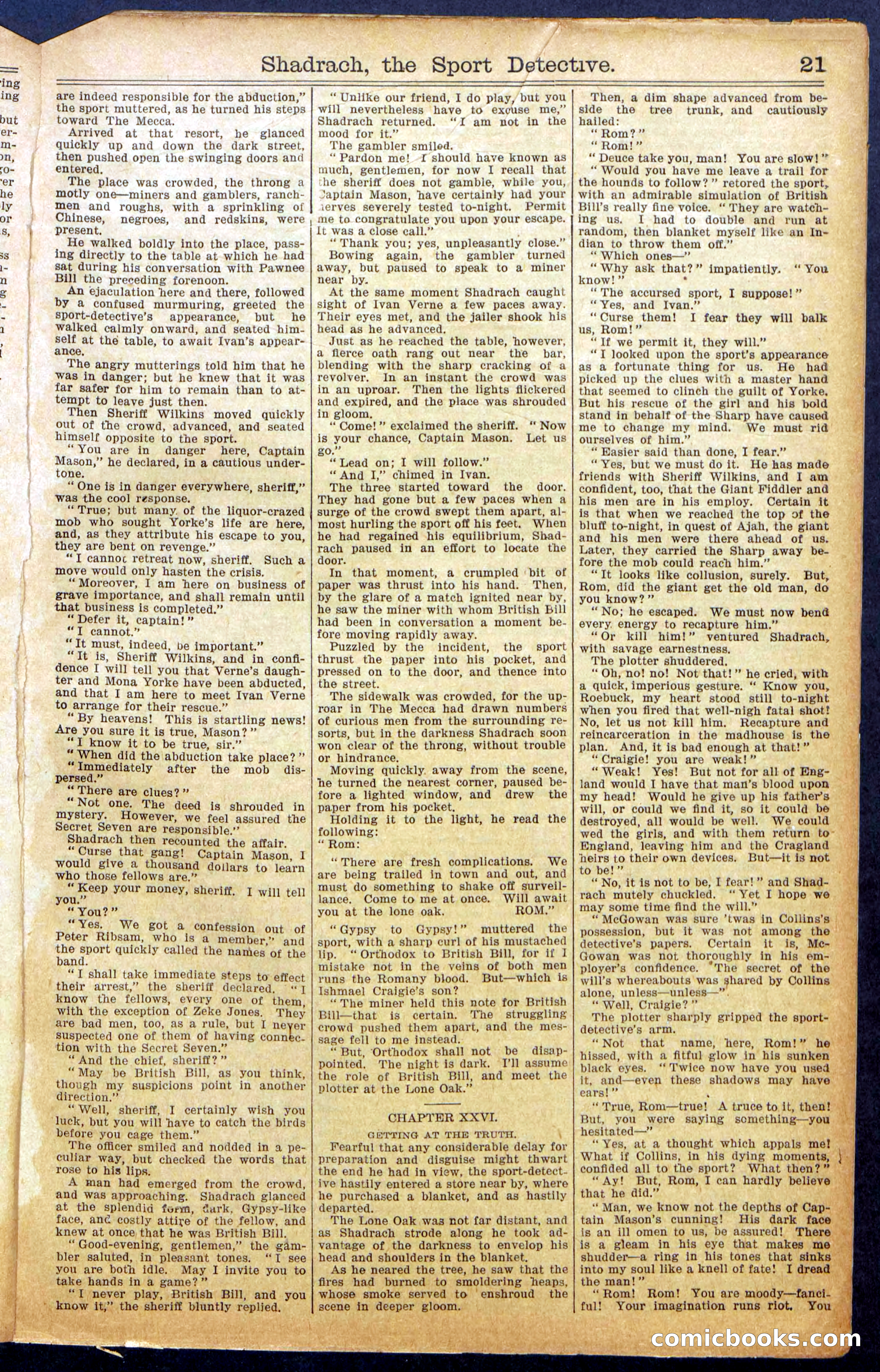 Beadle's New York Dime Library No. 987 — page 23 of 36
