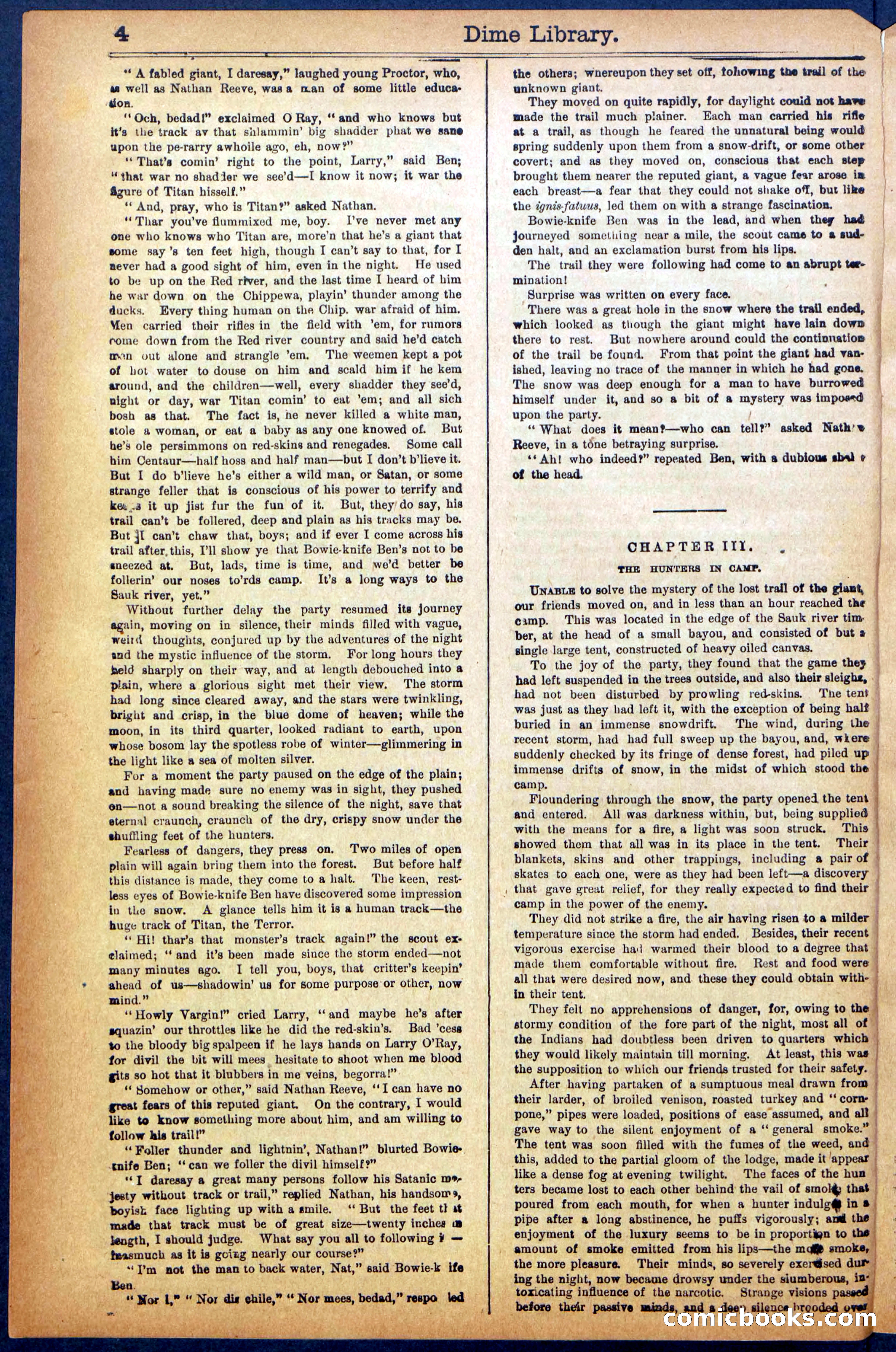 Beadle's New York Dime Library No. 990 — page 6 of 44