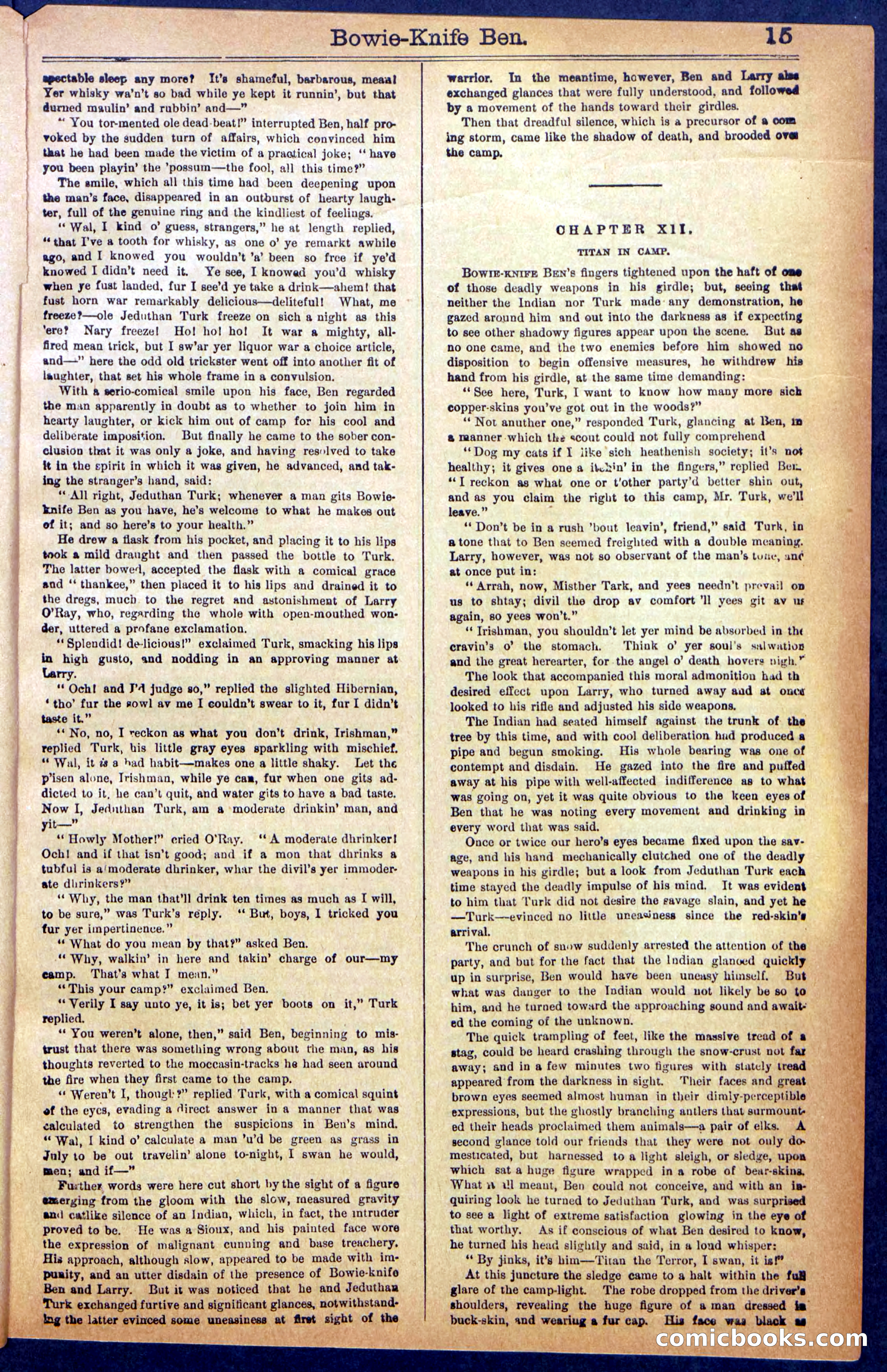 Beadle's New York Dime Library No. 990 — page 17 of 44