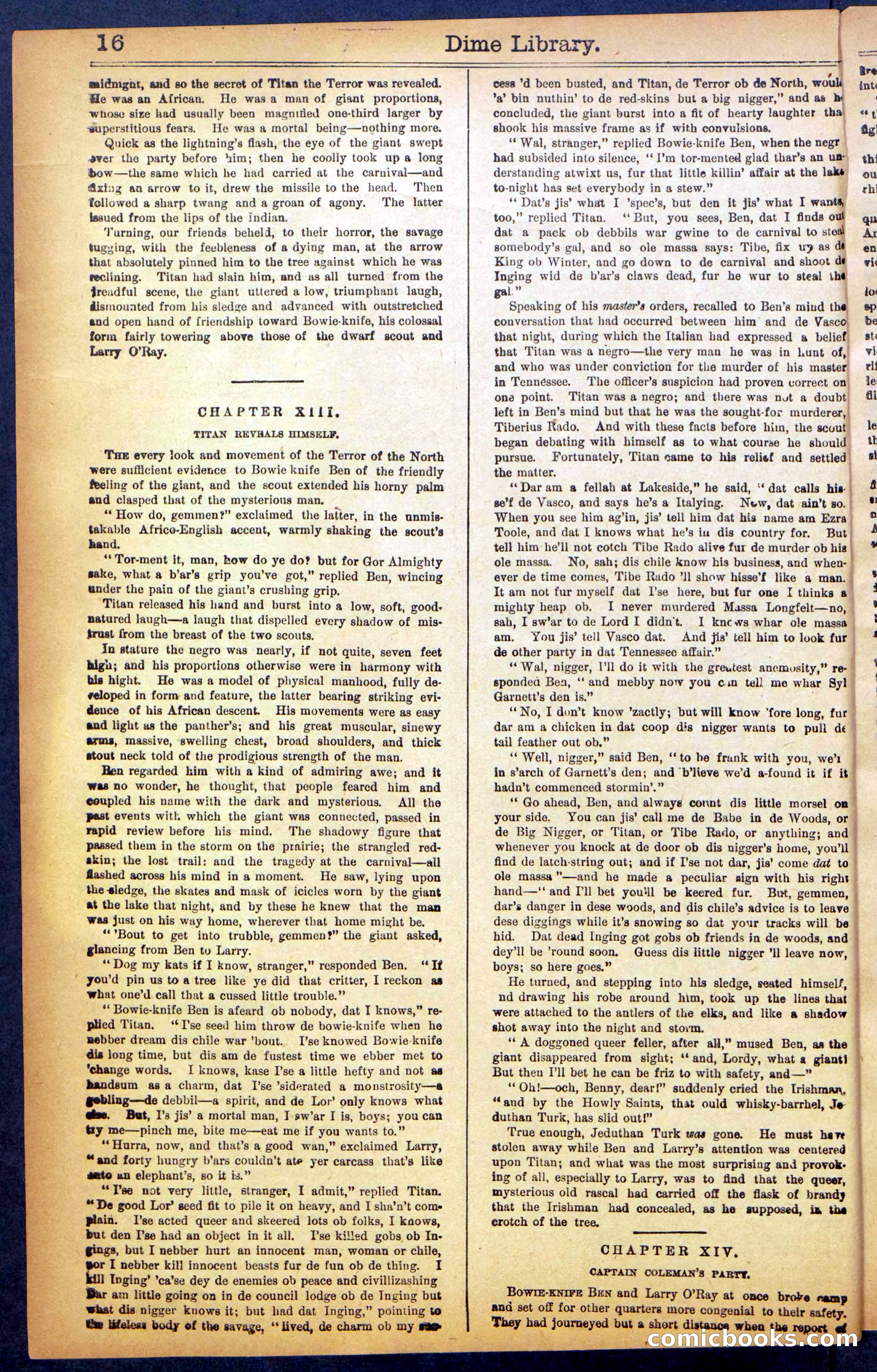 Beadle's New York Dime Library No. 990 — page 18 of 44