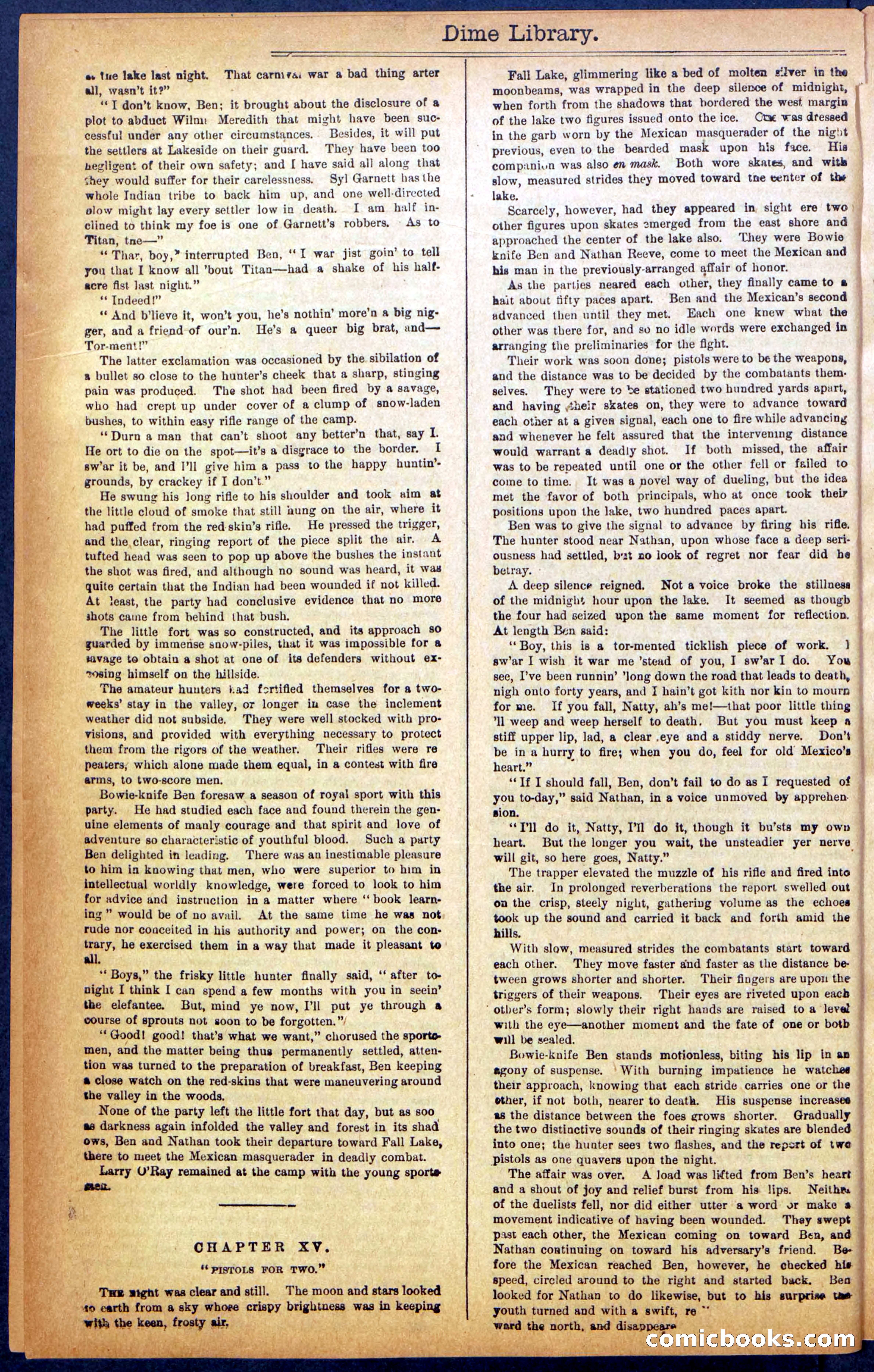 Beadle's New York Dime Library No. 990 — page 20 of 44