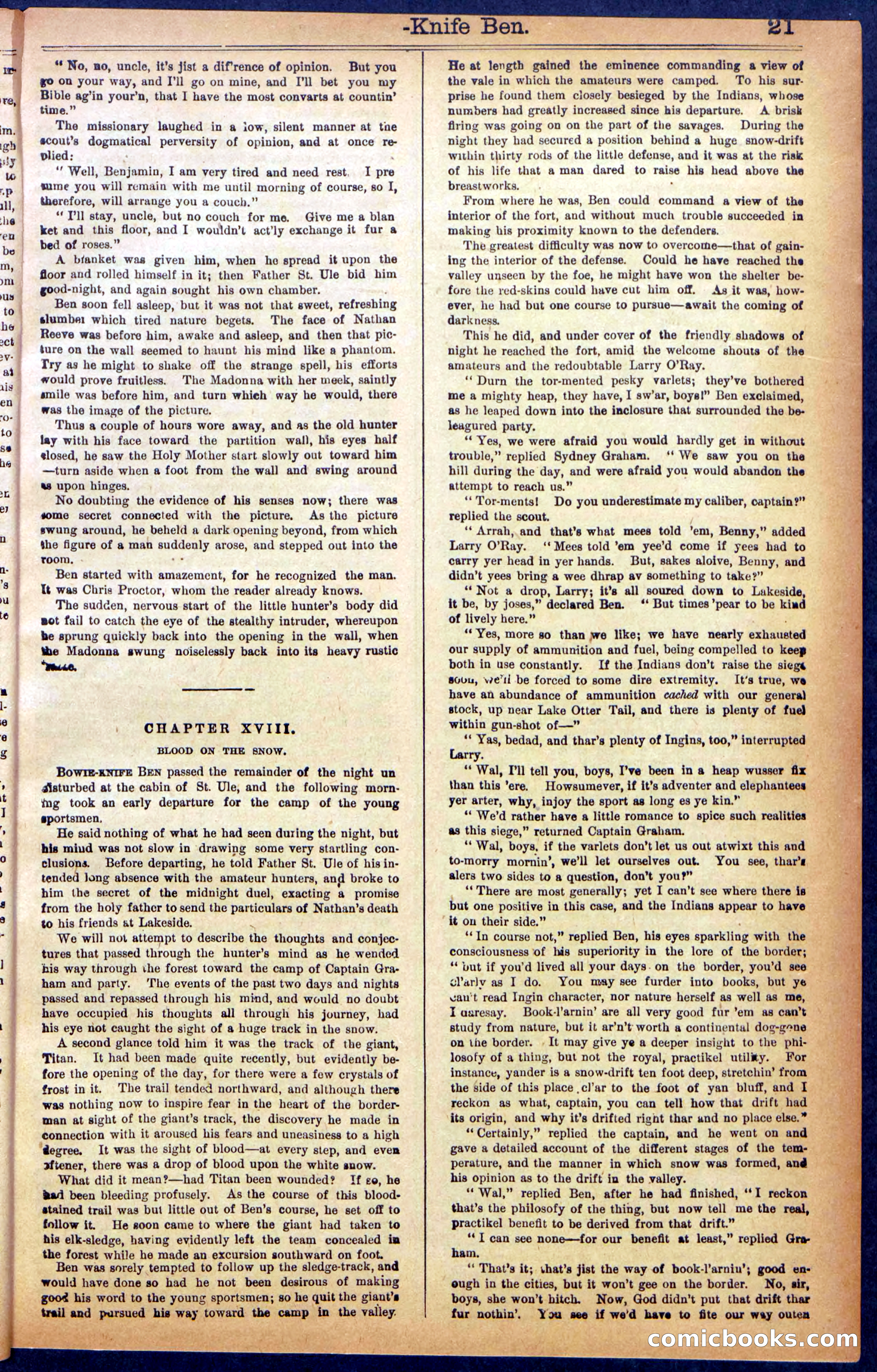 Beadle's New York Dime Library No. 990 — page 23 of 44