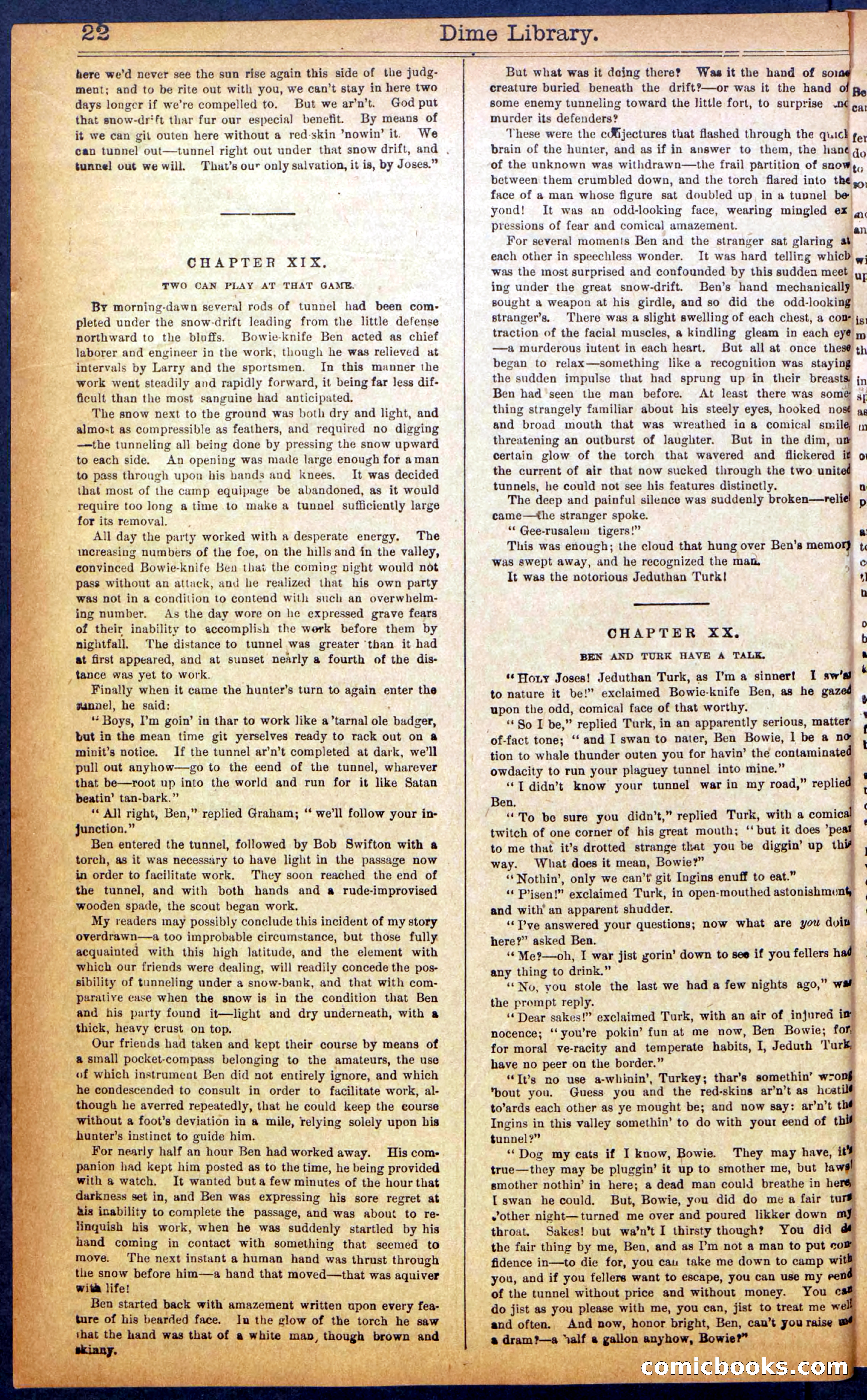 Beadle's New York Dime Library No. 990 — page 24 of 44