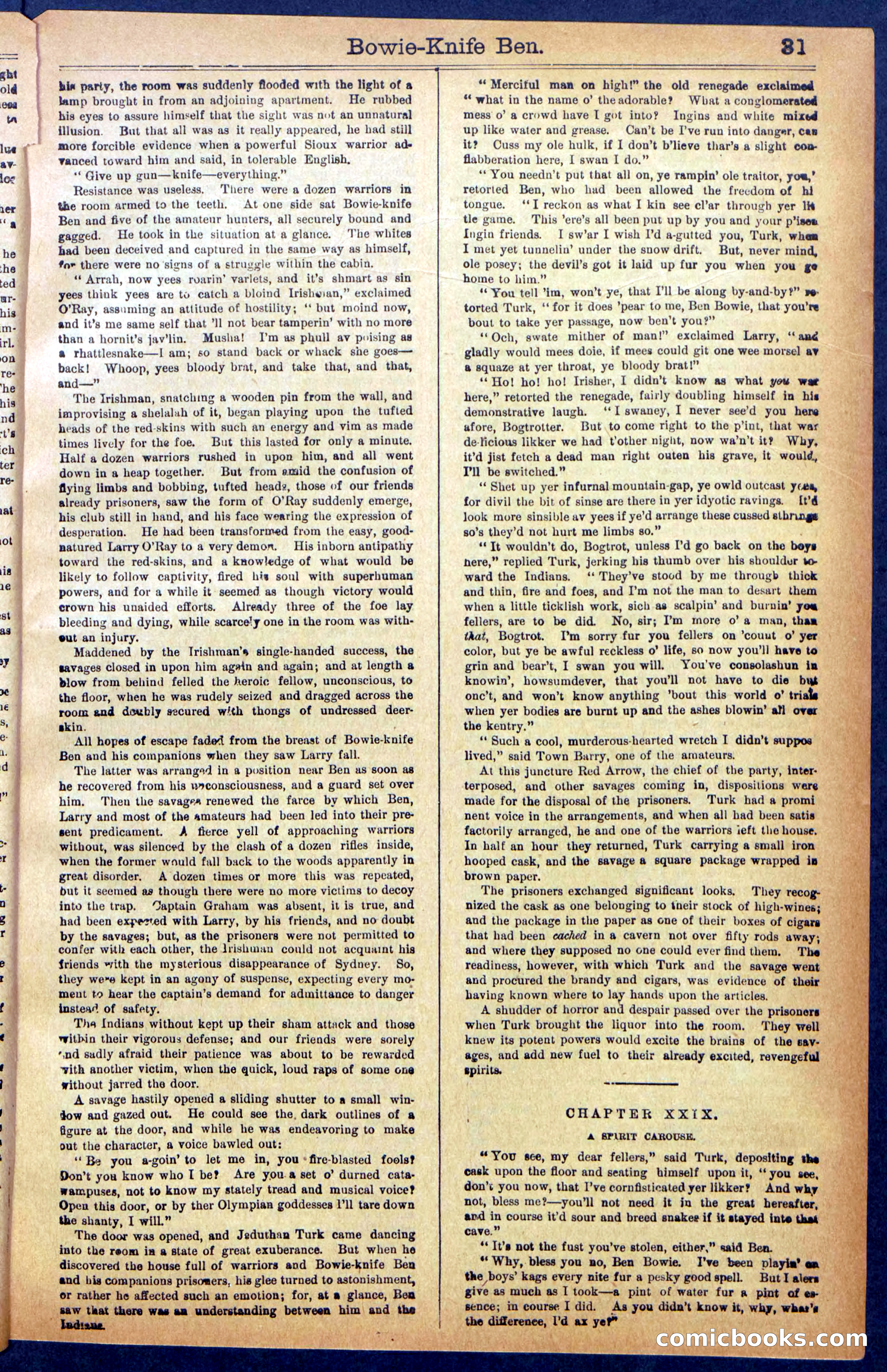 Beadle's New York Dime Library No. 990 — page 33 of 44