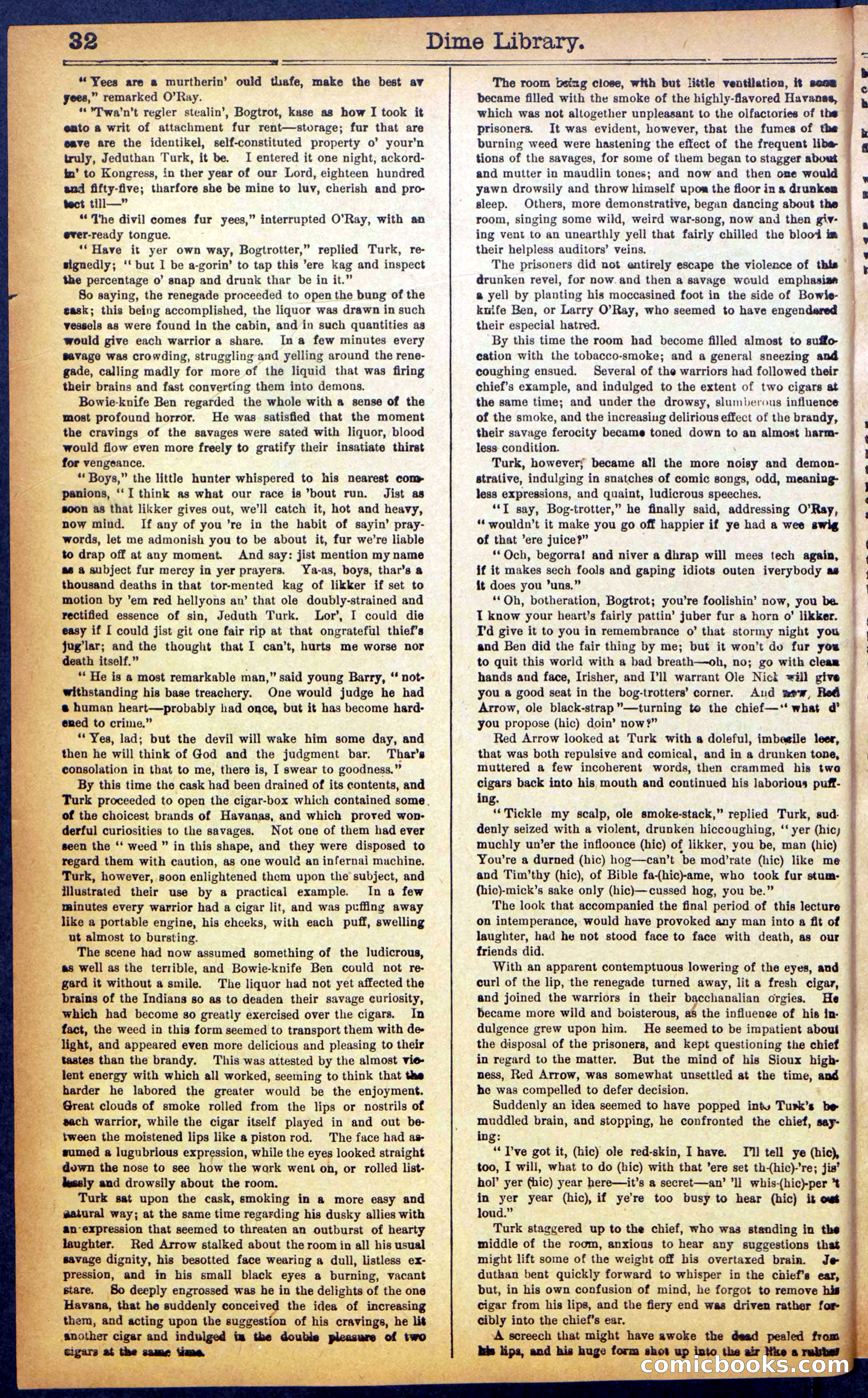 Beadle's New York Dime Library No. 990 — page 34 of 44