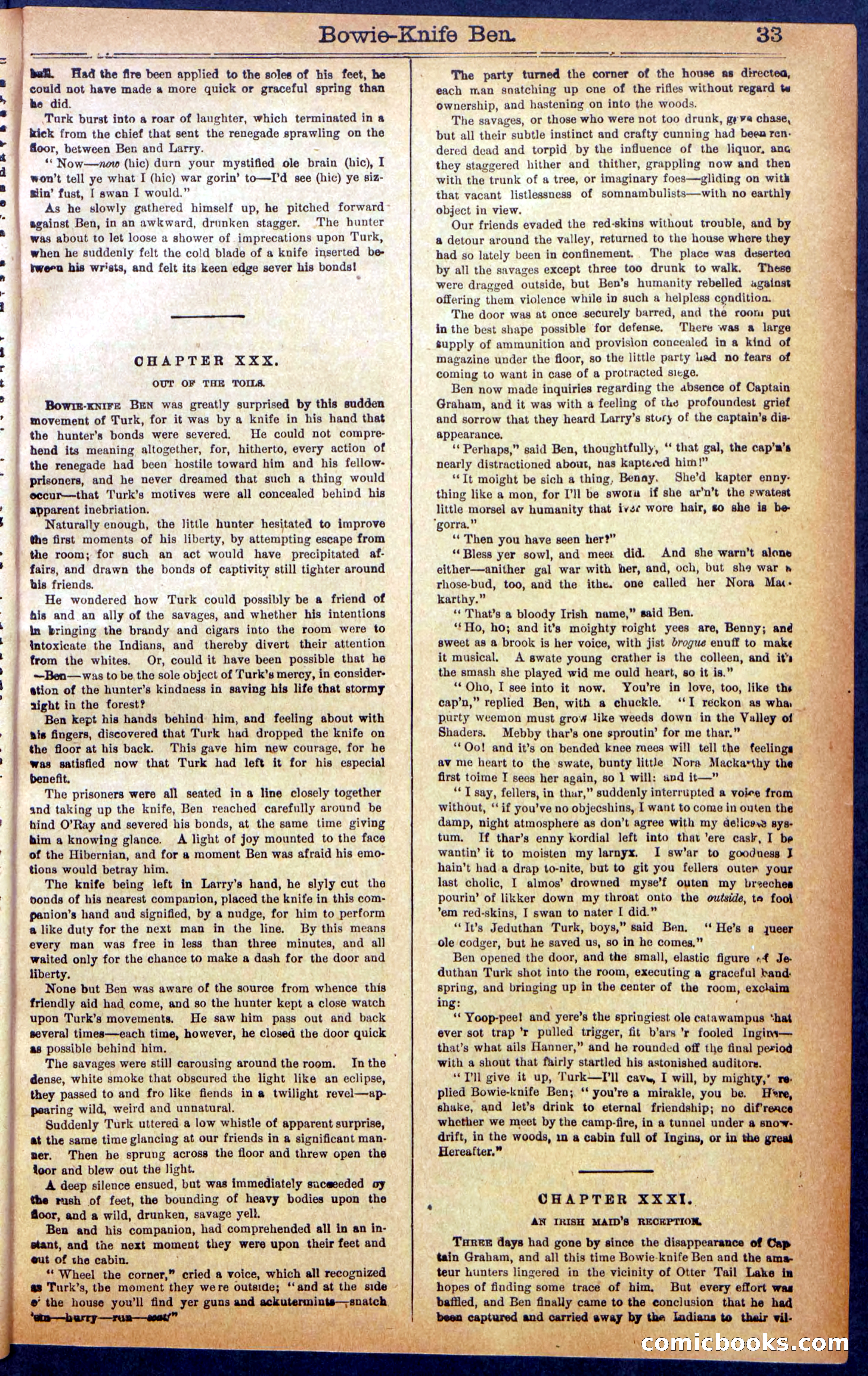 Beadle's New York Dime Library No. 990 — page 35 of 44