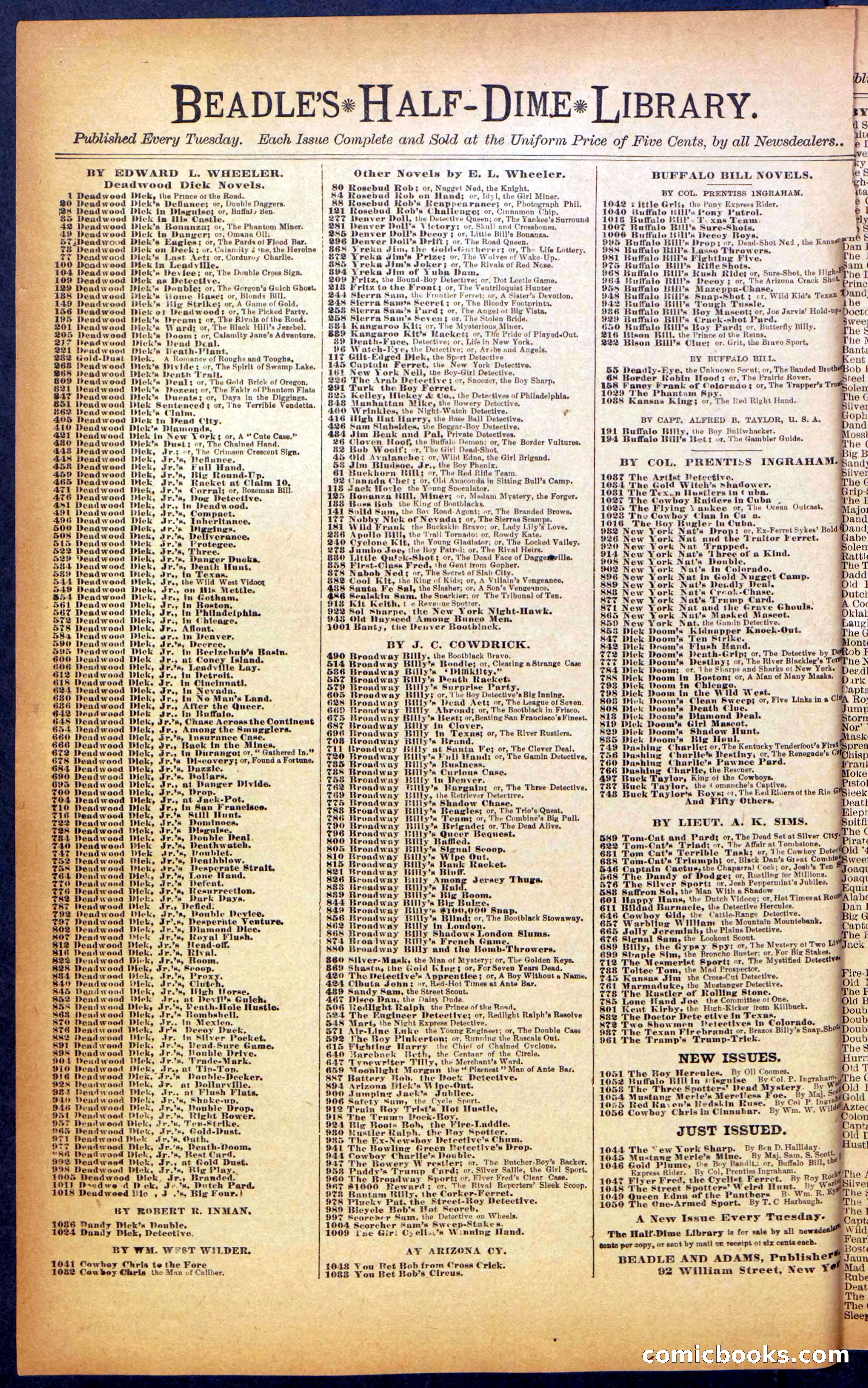 Beadle's New York Dime Library No. 990 — page 40 of 44