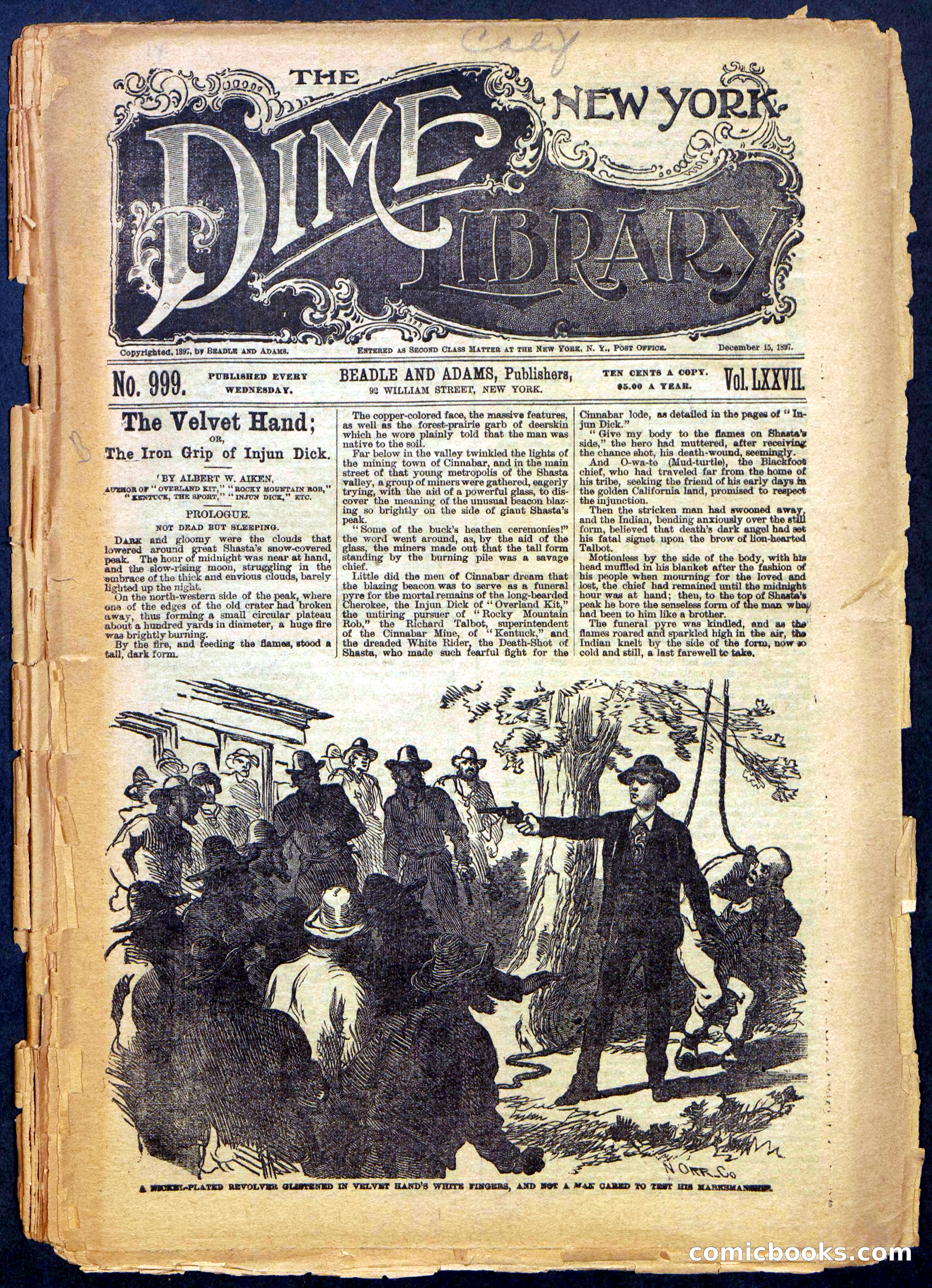 Beadle's New York Dime Library, No. 999 — page 1 of 32