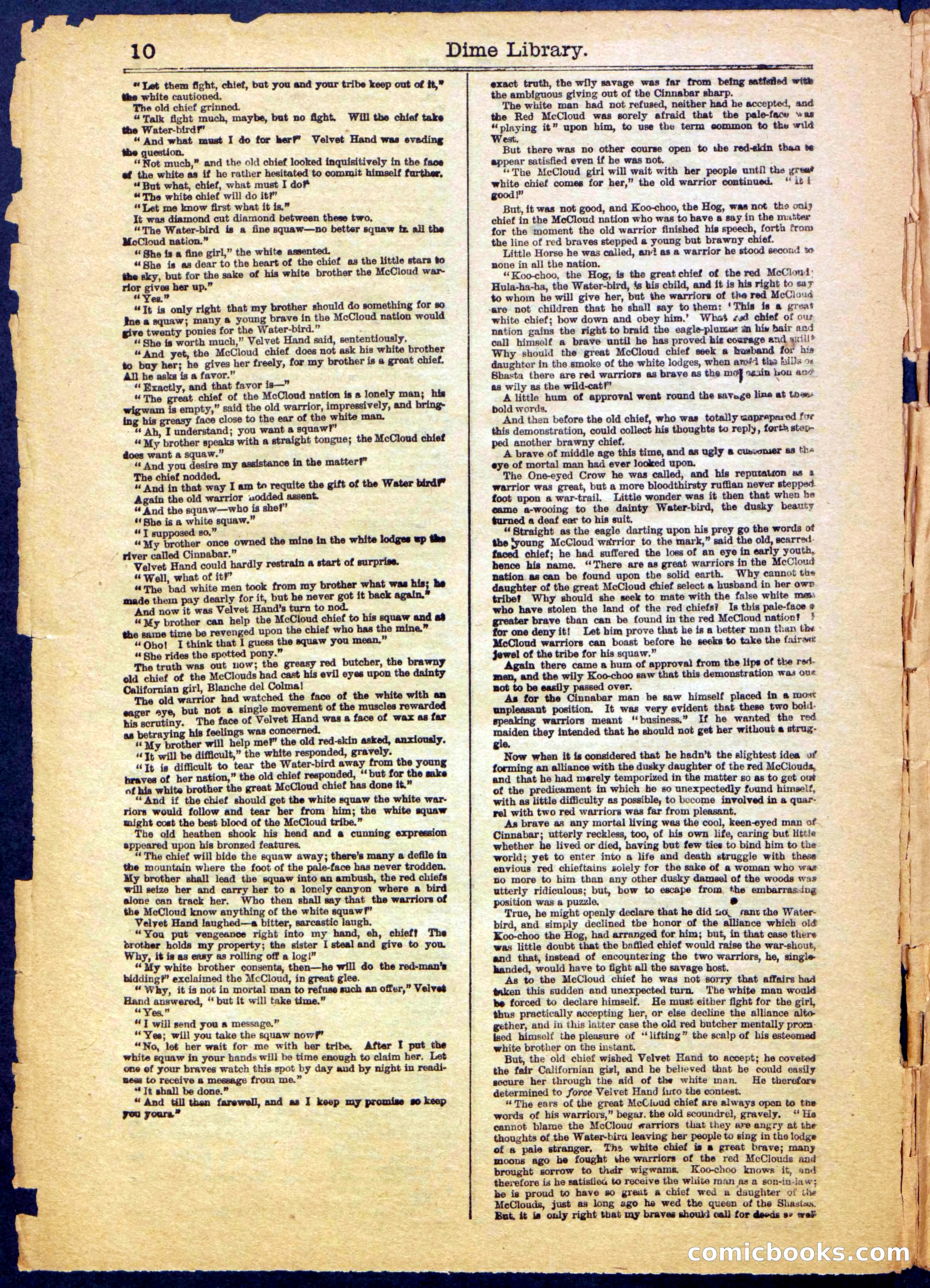Beadle's New York Dime Library, No. 999 — page 10 of 32