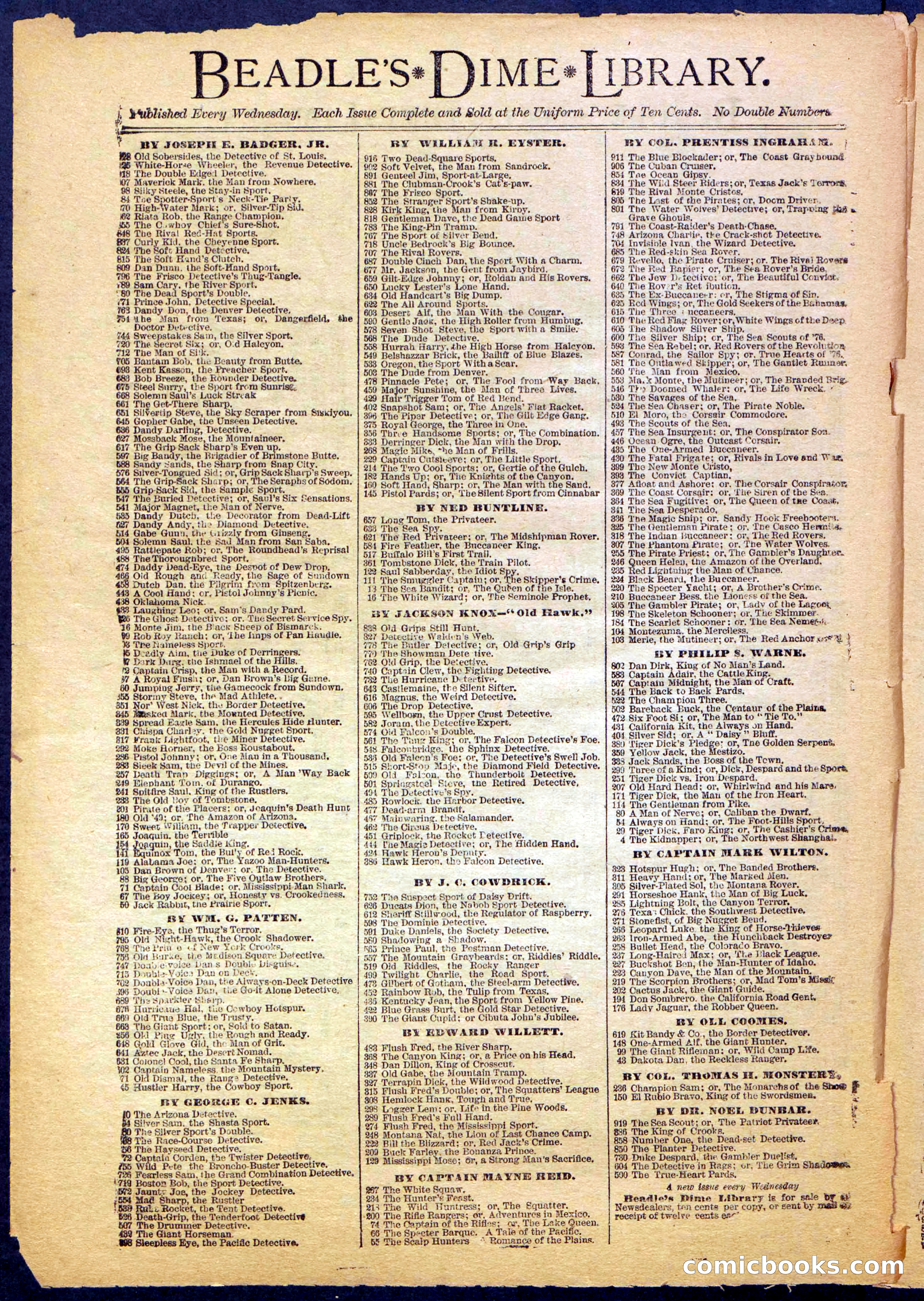 Beadle's New York Dime Library, No. 999 — page 30 of 32