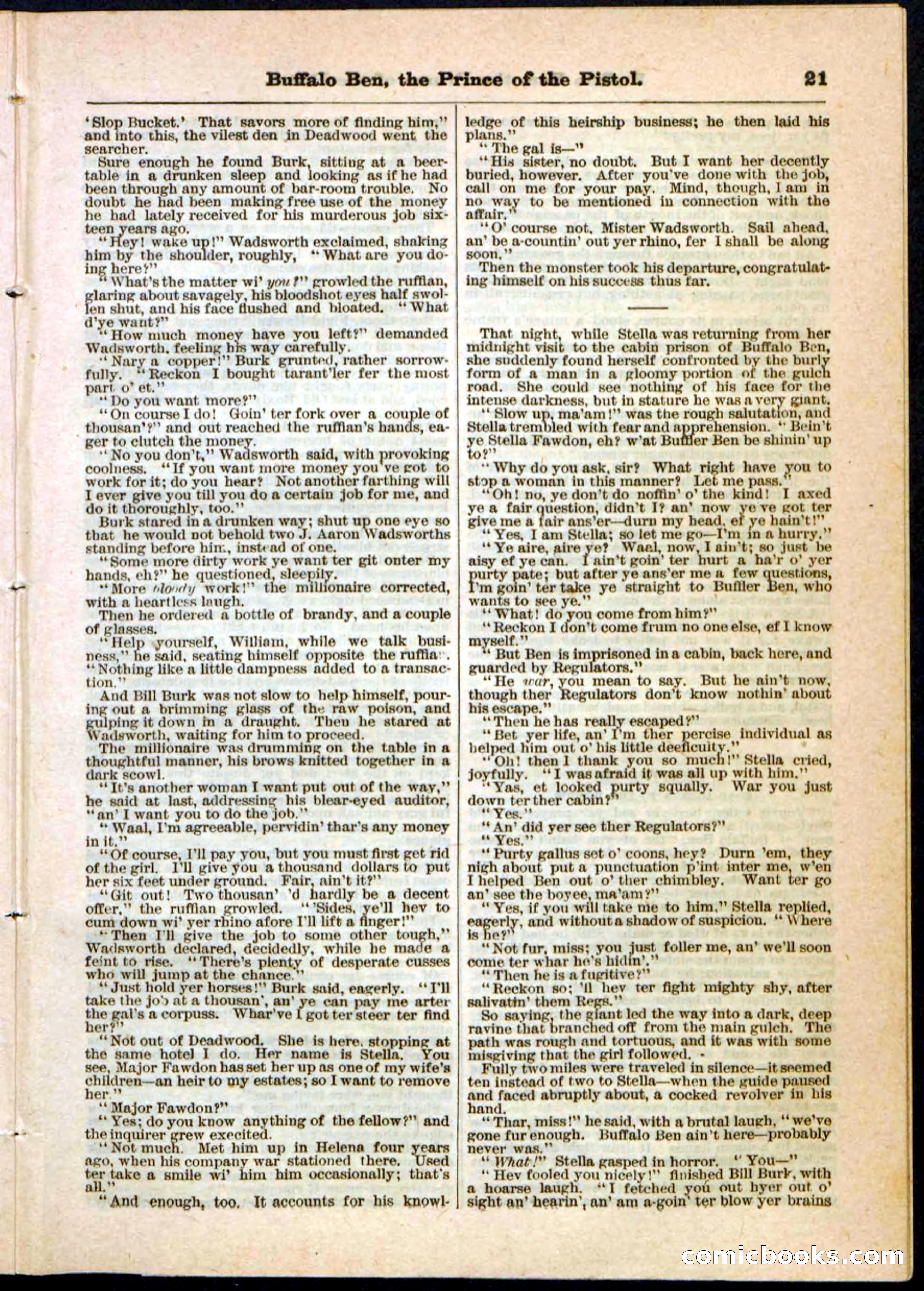 Beadle's Pocket Library, No. 10 — page 21 of 32