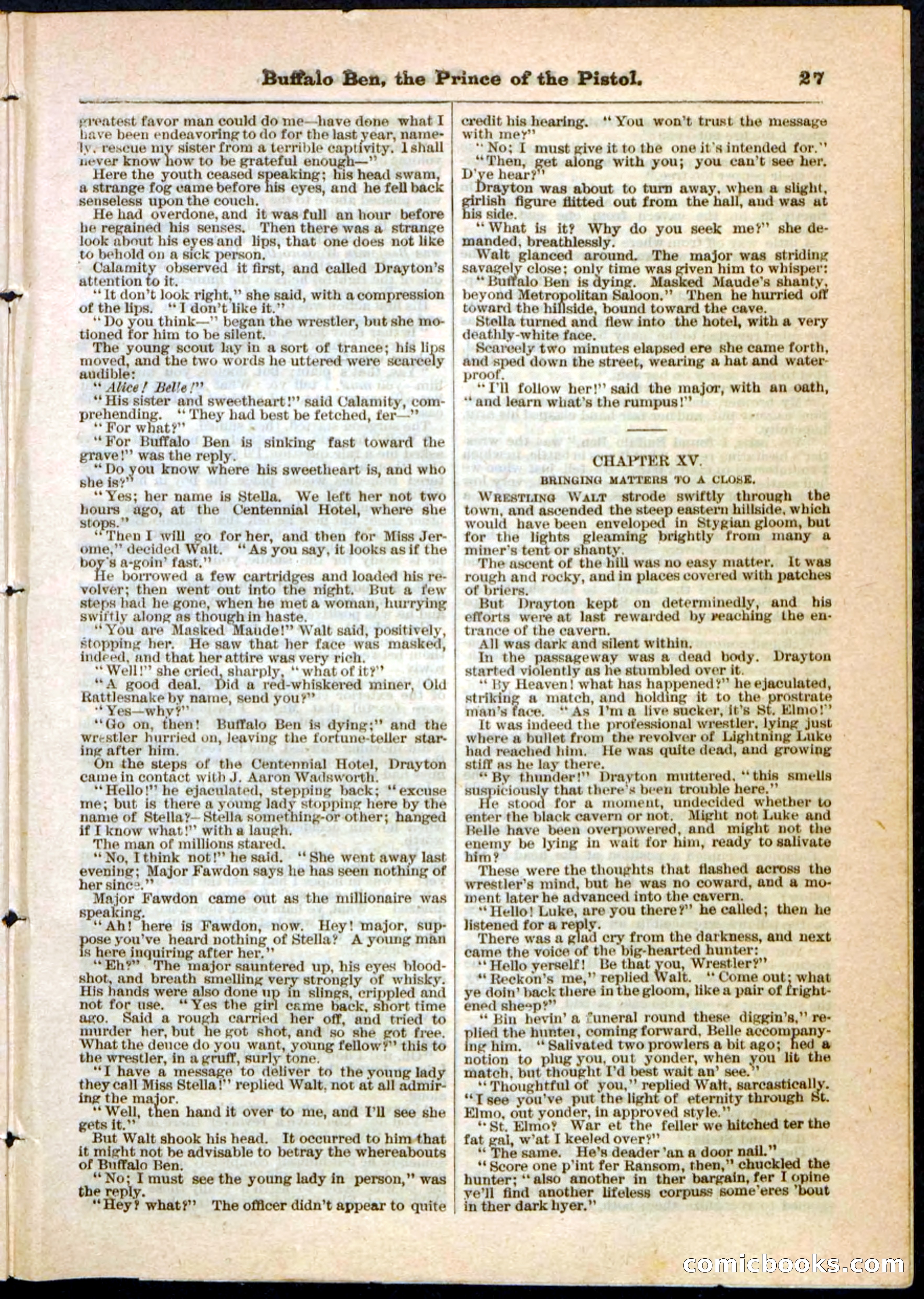 Beadle's Pocket Library, No. 10 — page 27 of 32
