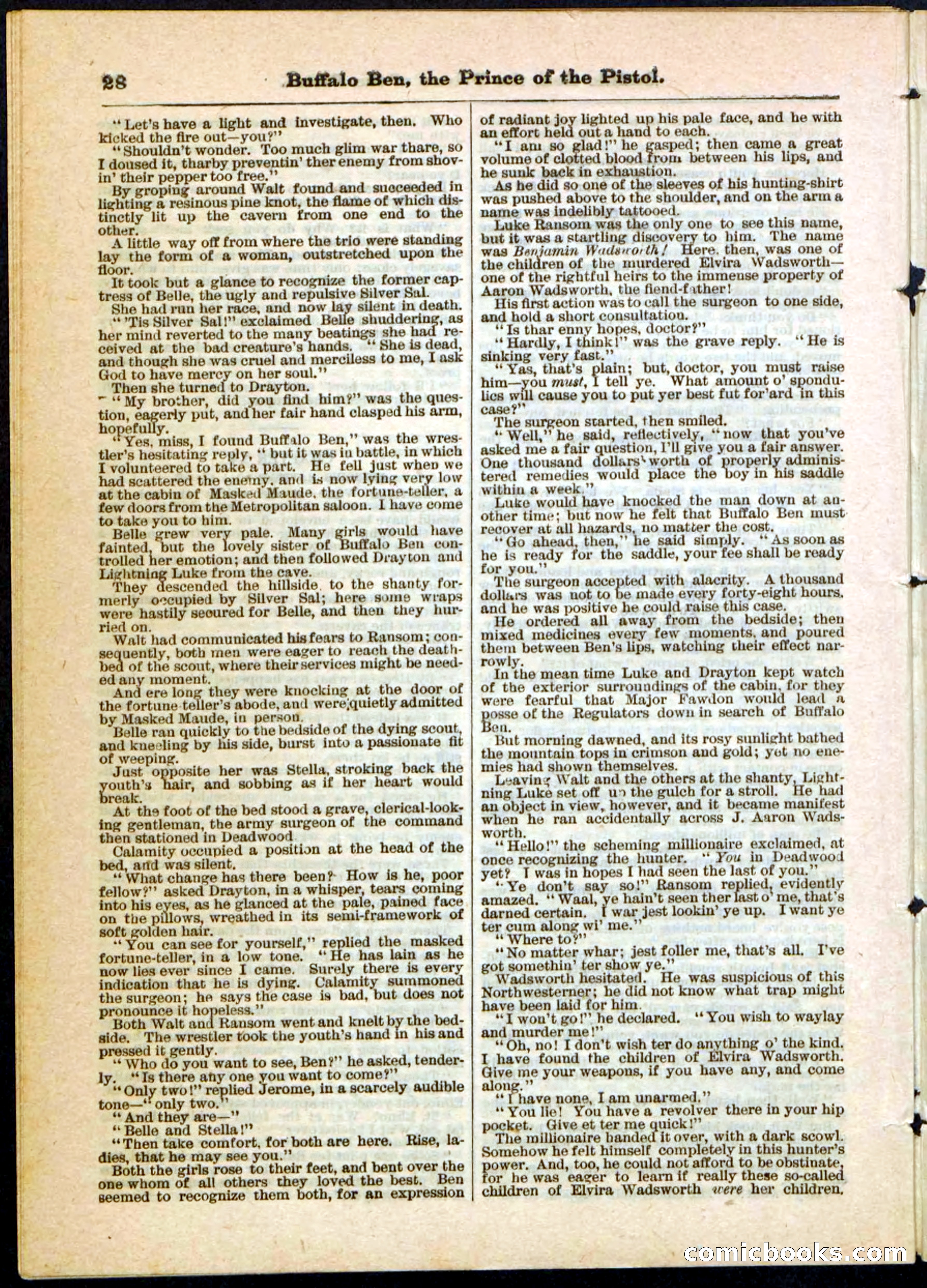 Beadle's Pocket Library, No. 10 — page 28 of 32