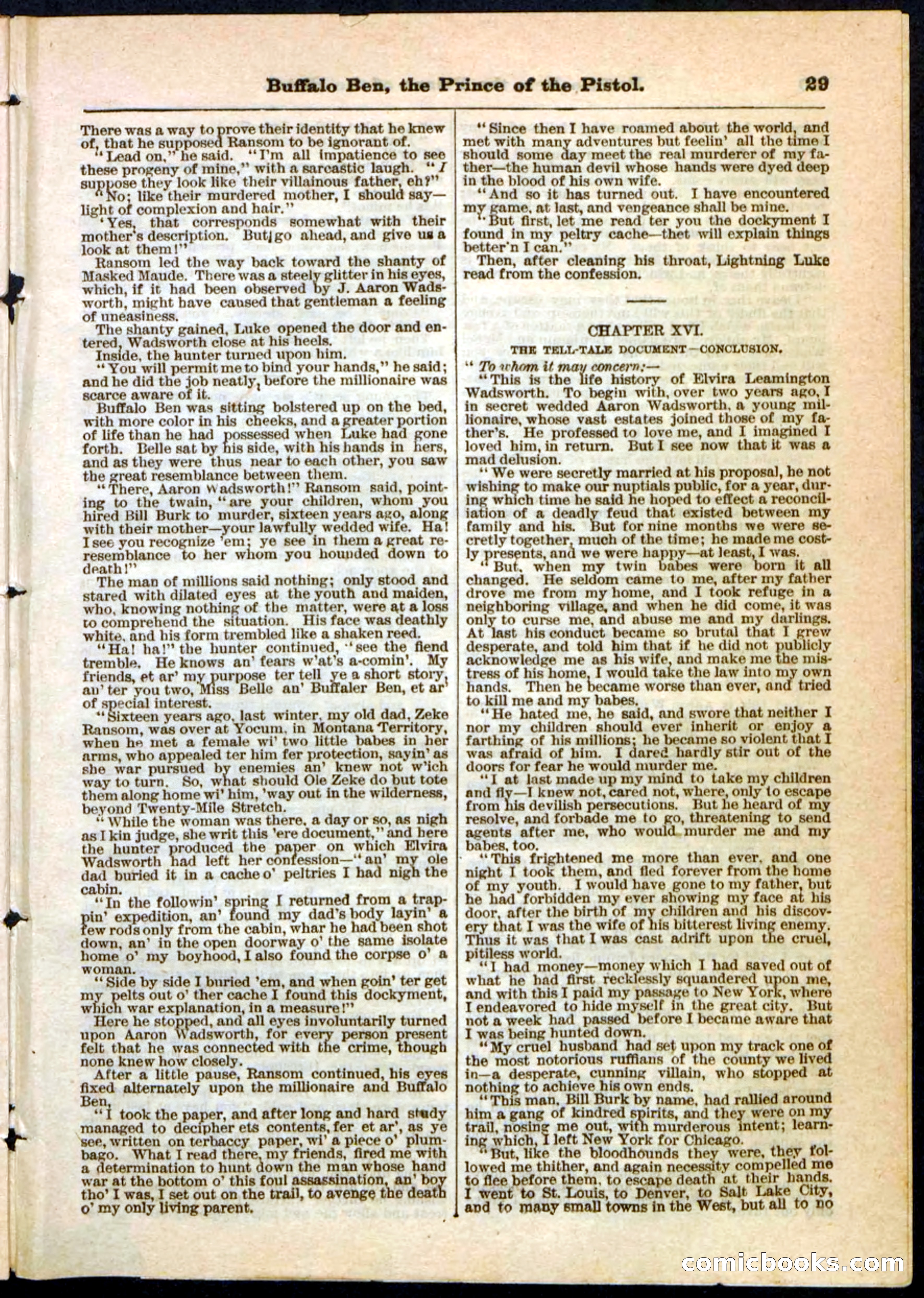 Beadle's Pocket Library, No. 10 — page 29 of 32