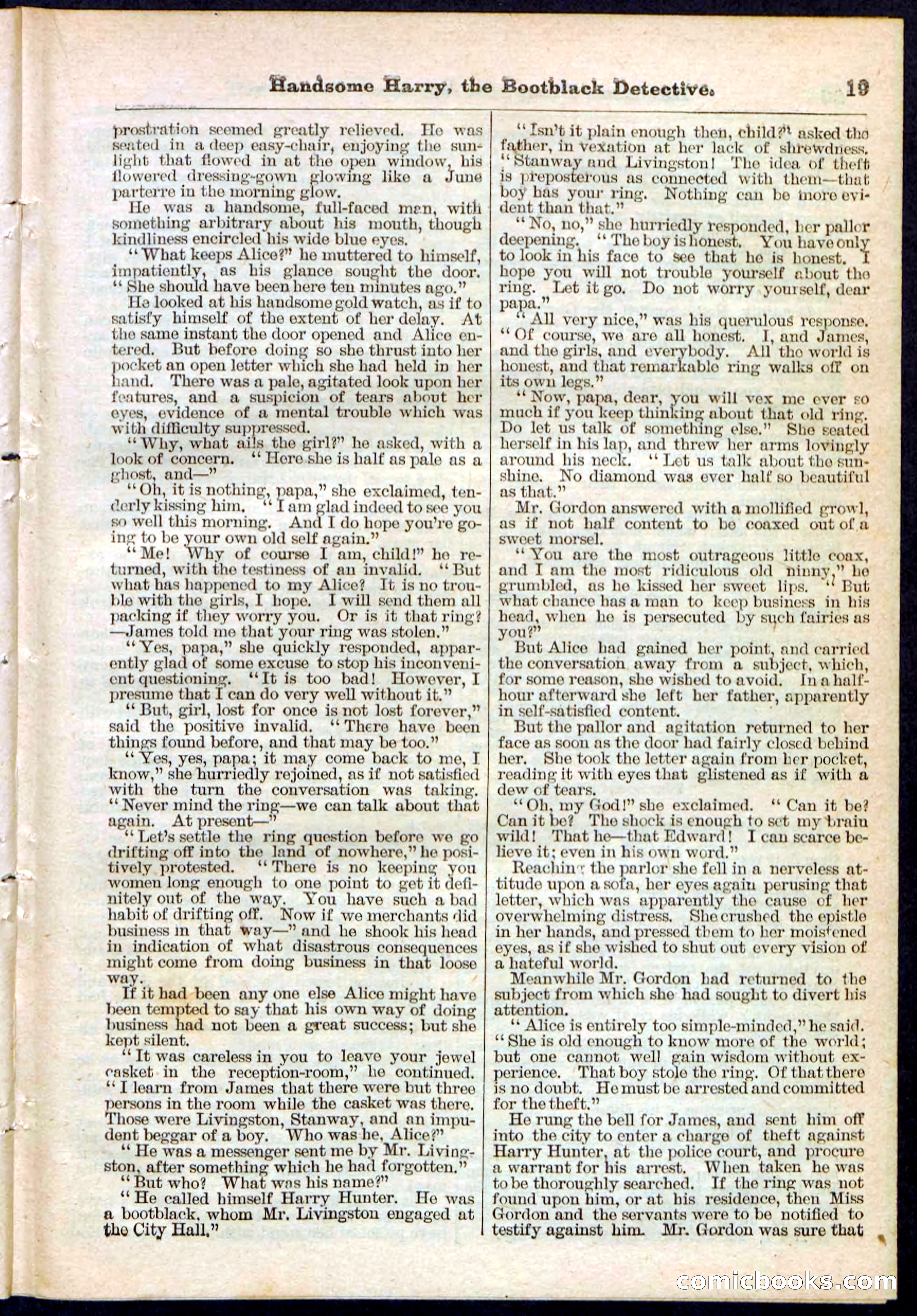 Beadle's Pocket Library, Vol. IX, No. 105 — page 19 of 32
