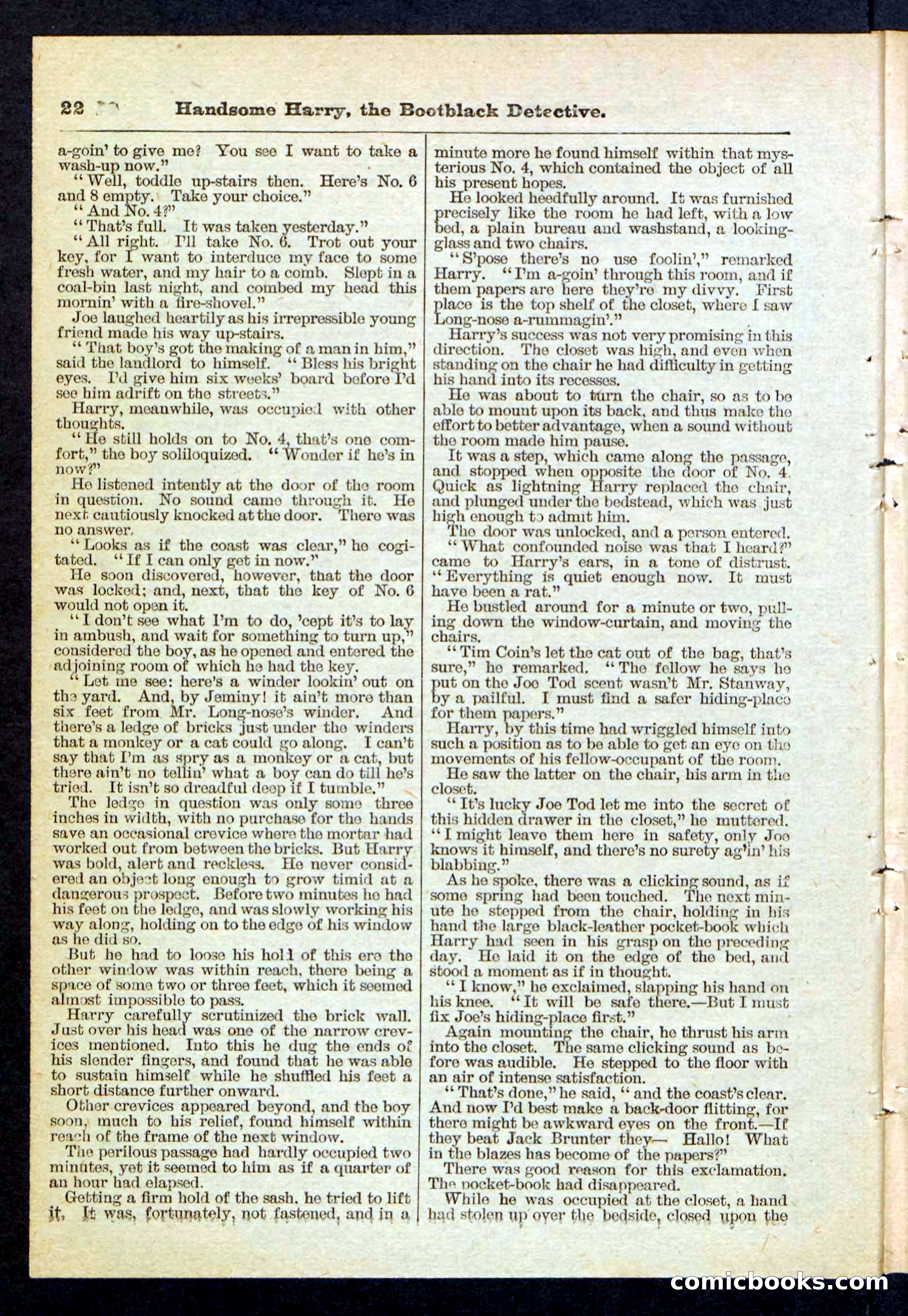Beadle's Pocket Library, Vol. IX, No. 105 — page 22 of 32
