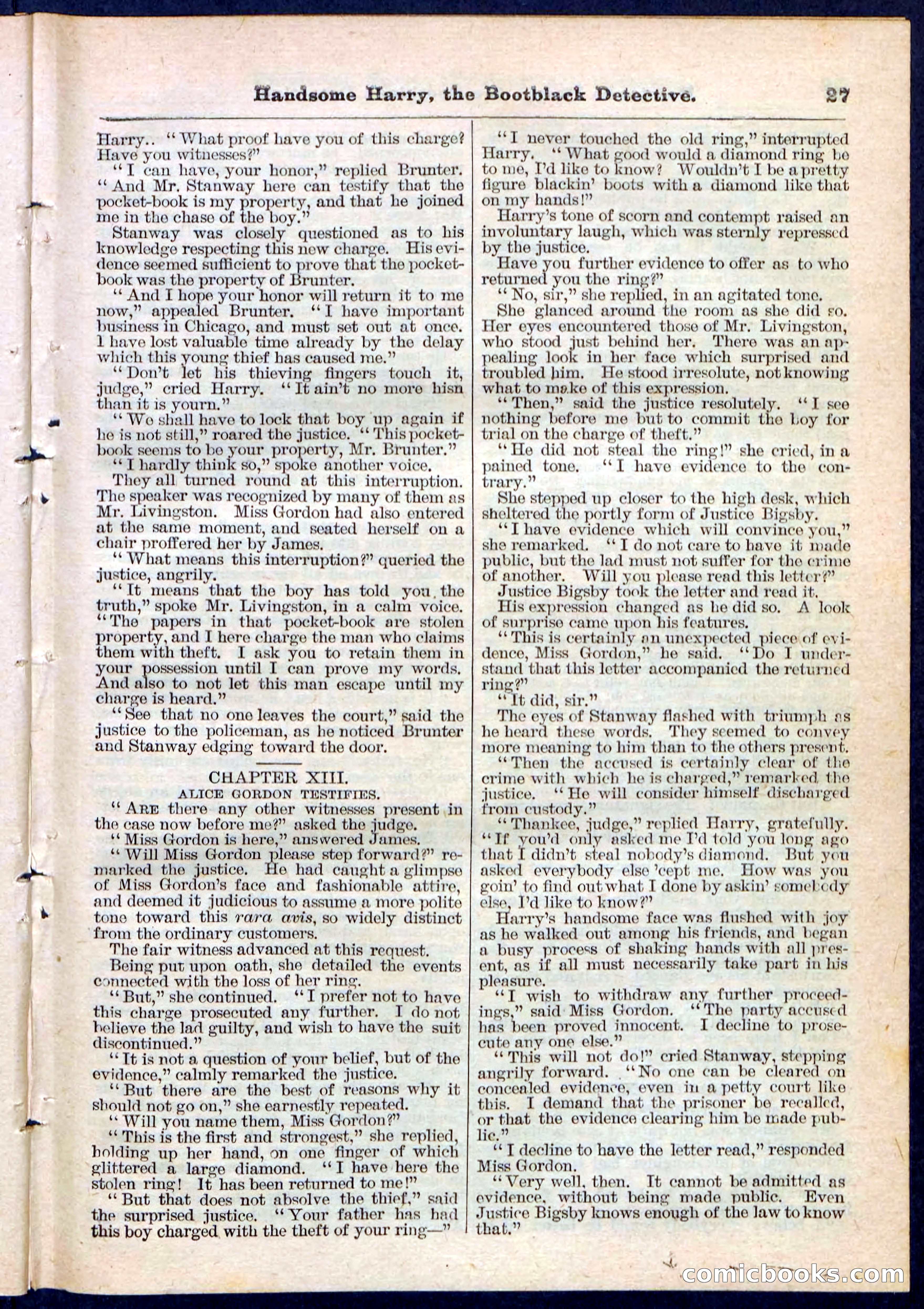 Beadle's Pocket Library, Vol. IX, No. 105 — page 27 of 32