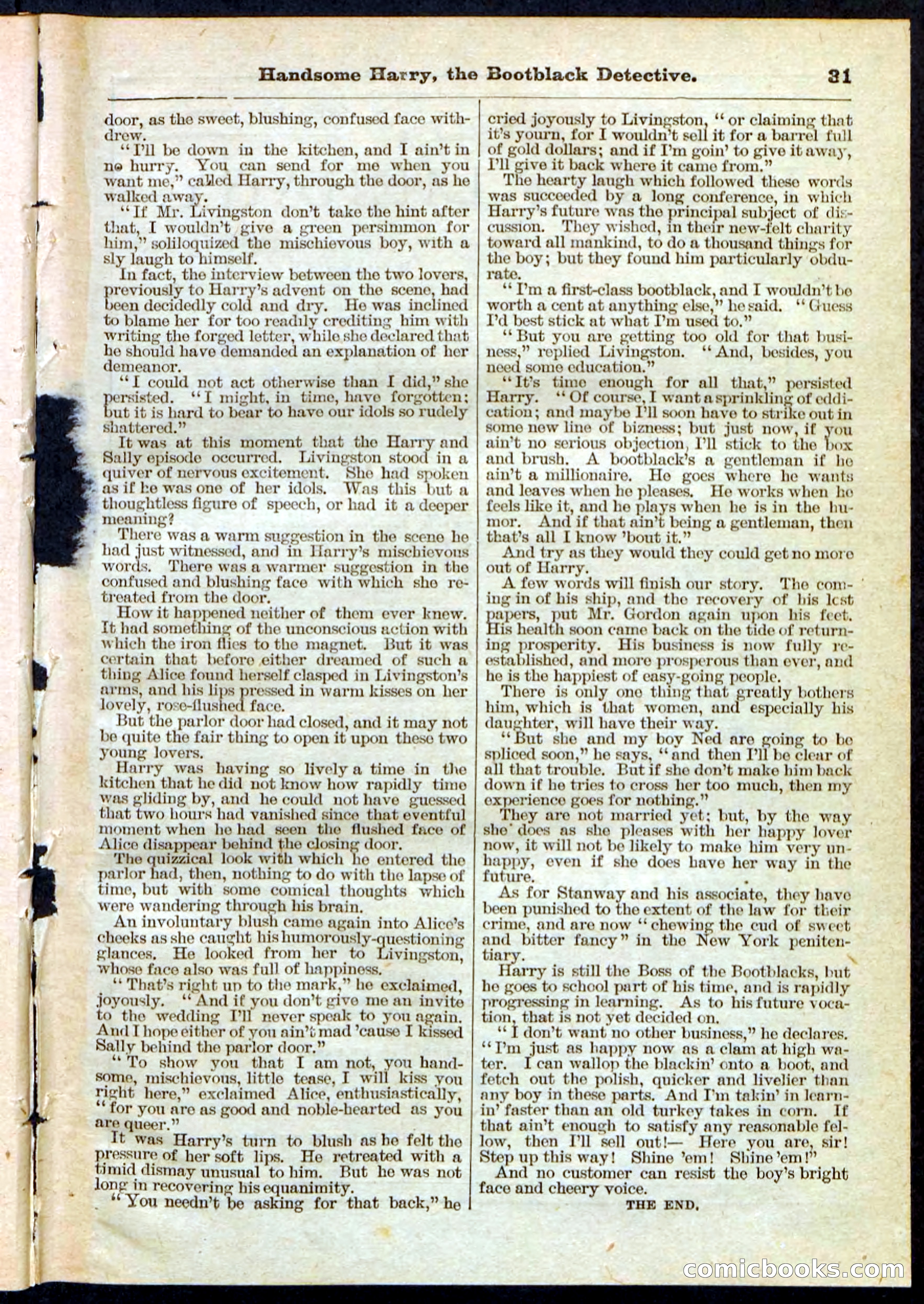 Beadle's Pocket Library, Vol. IX, No. 105 — page 31 of 32