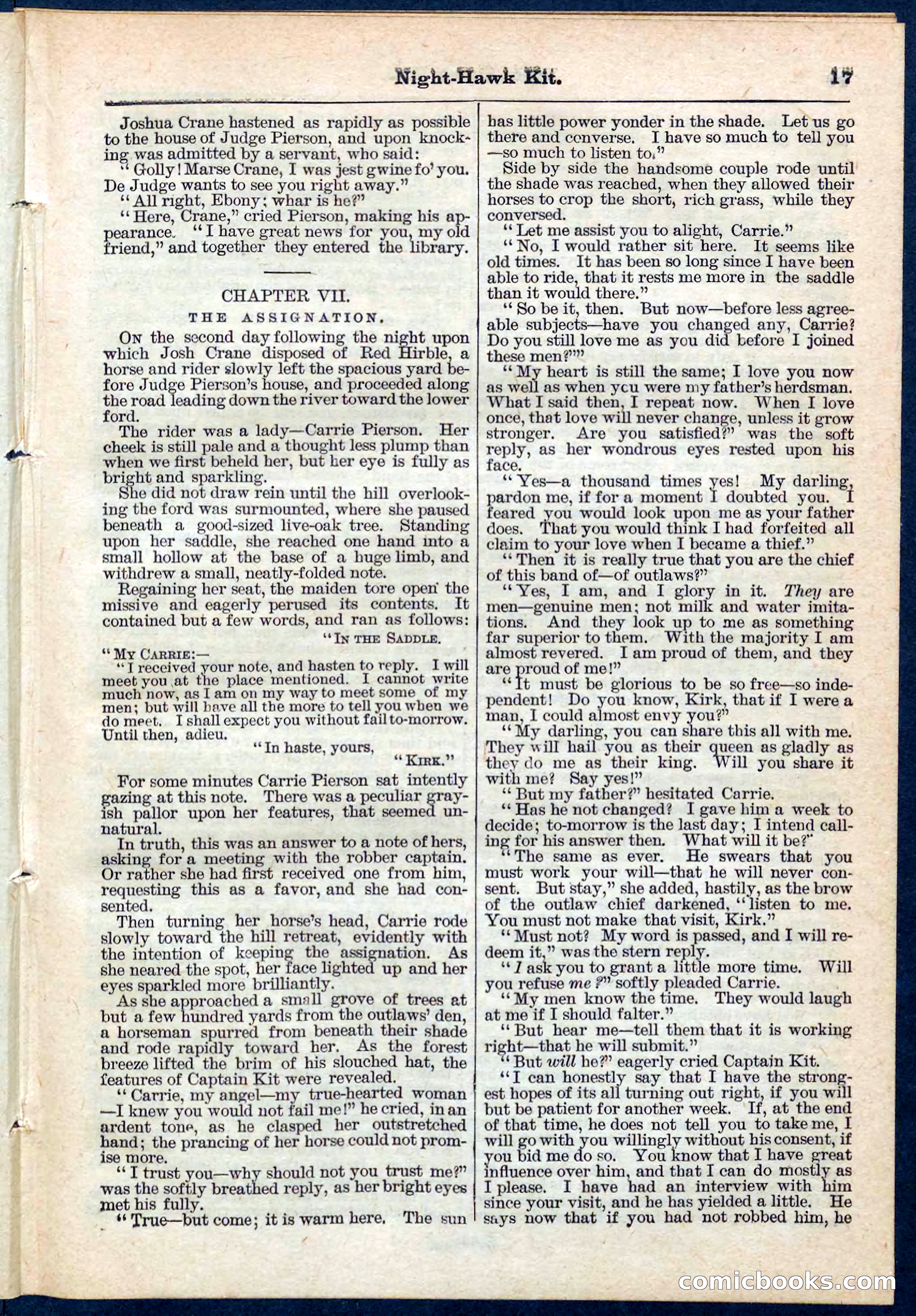 Beadle's Pocket Library No. 106 — page 17 of 32