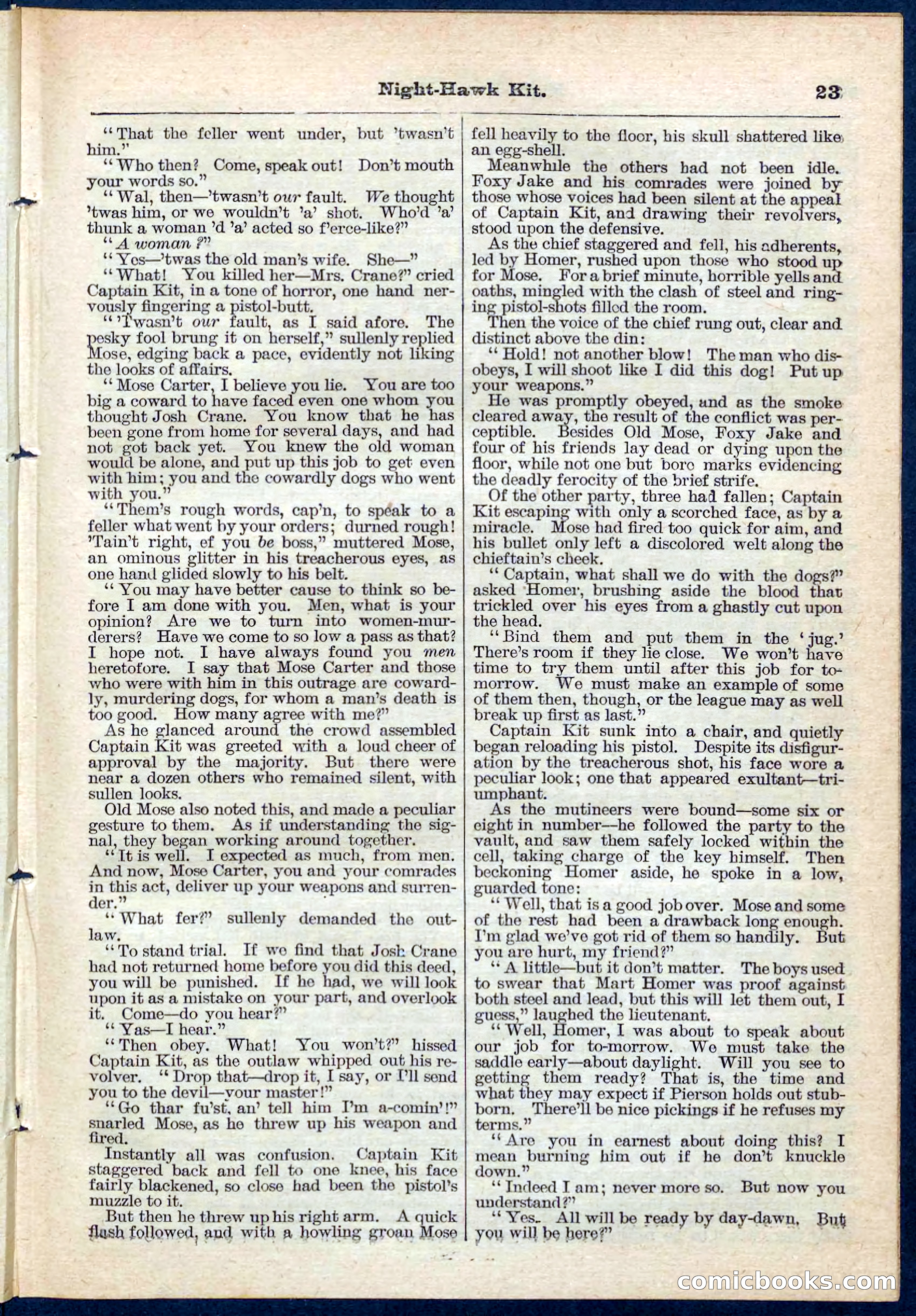 Beadle's Pocket Library No. 106 — page 23 of 32