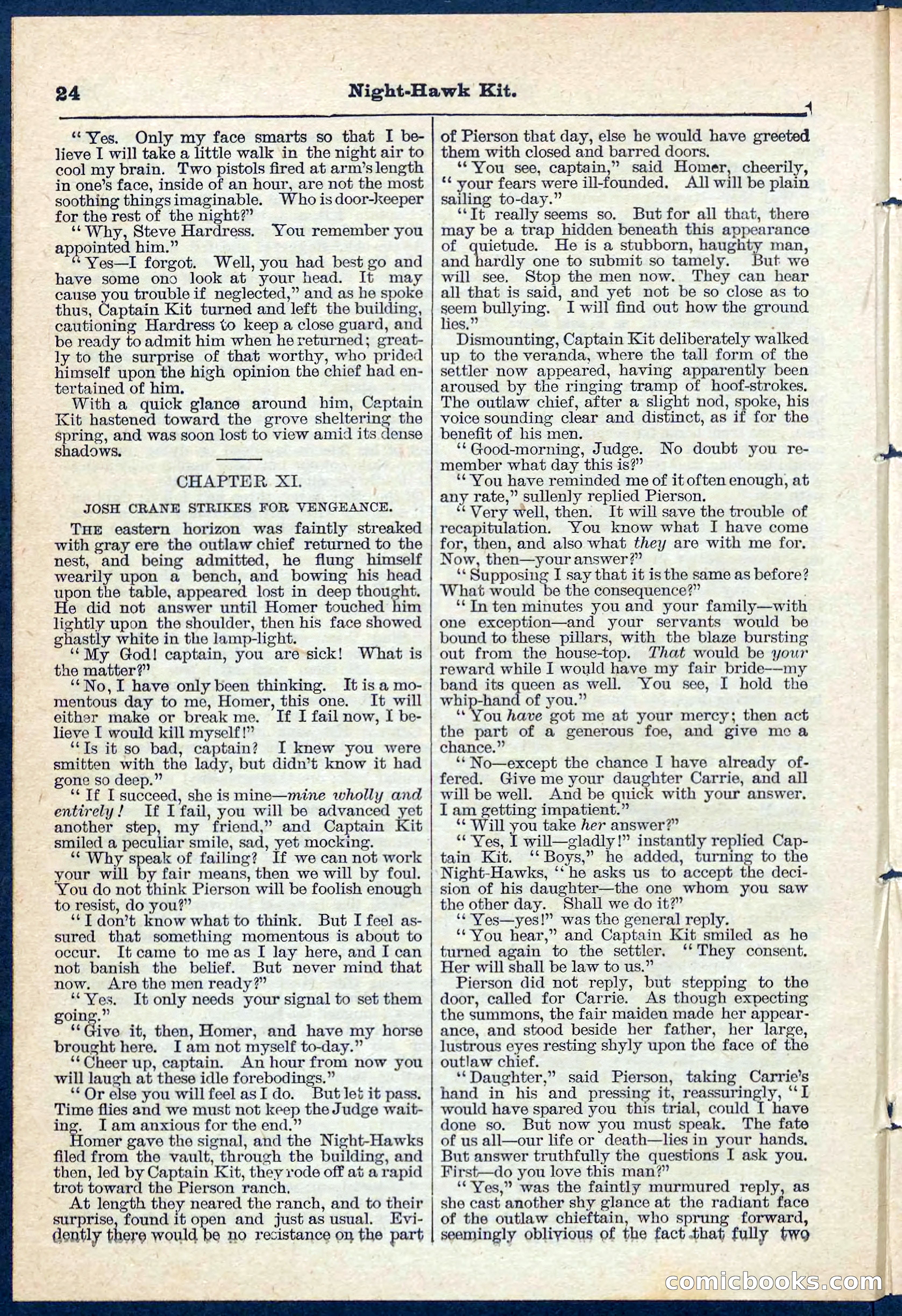 Beadle's Pocket Library No. 106 — page 24 of 32