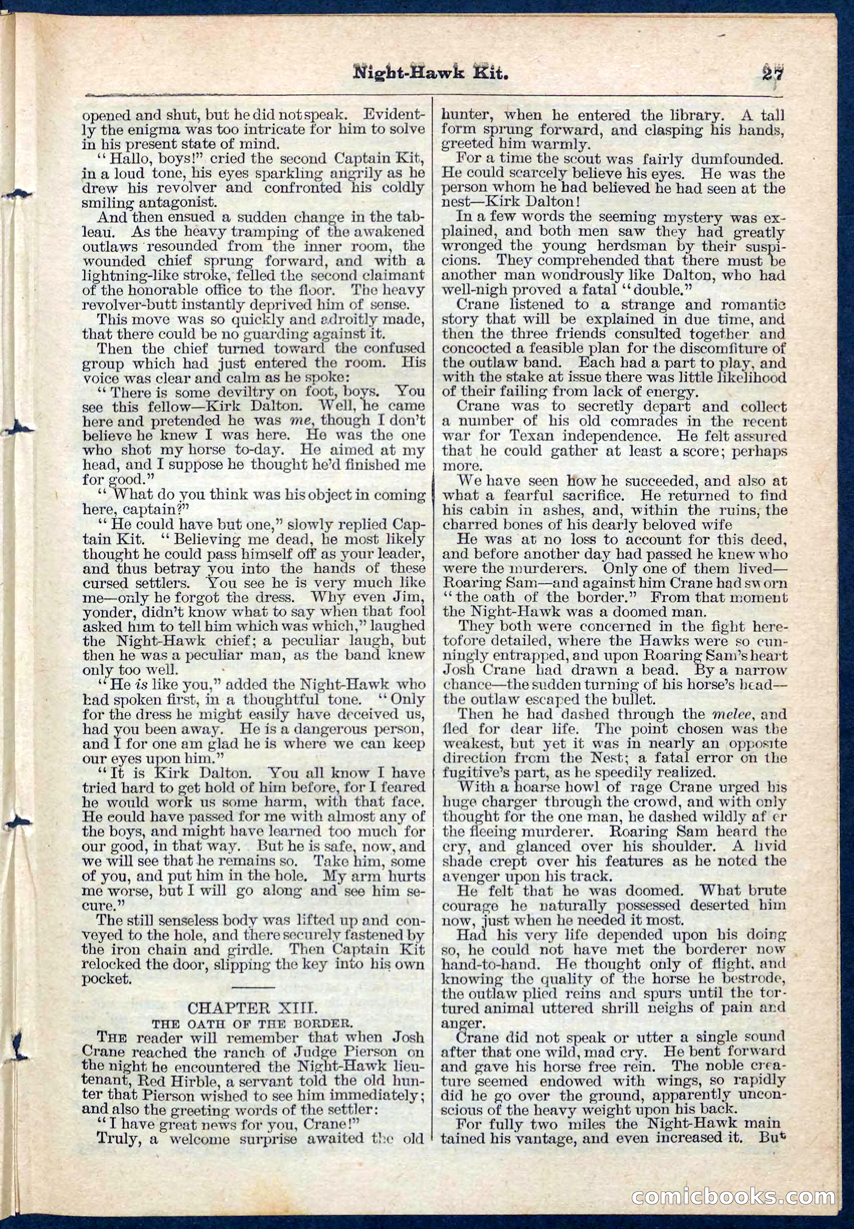 Beadle's Pocket Library No. 106 — page 27 of 32