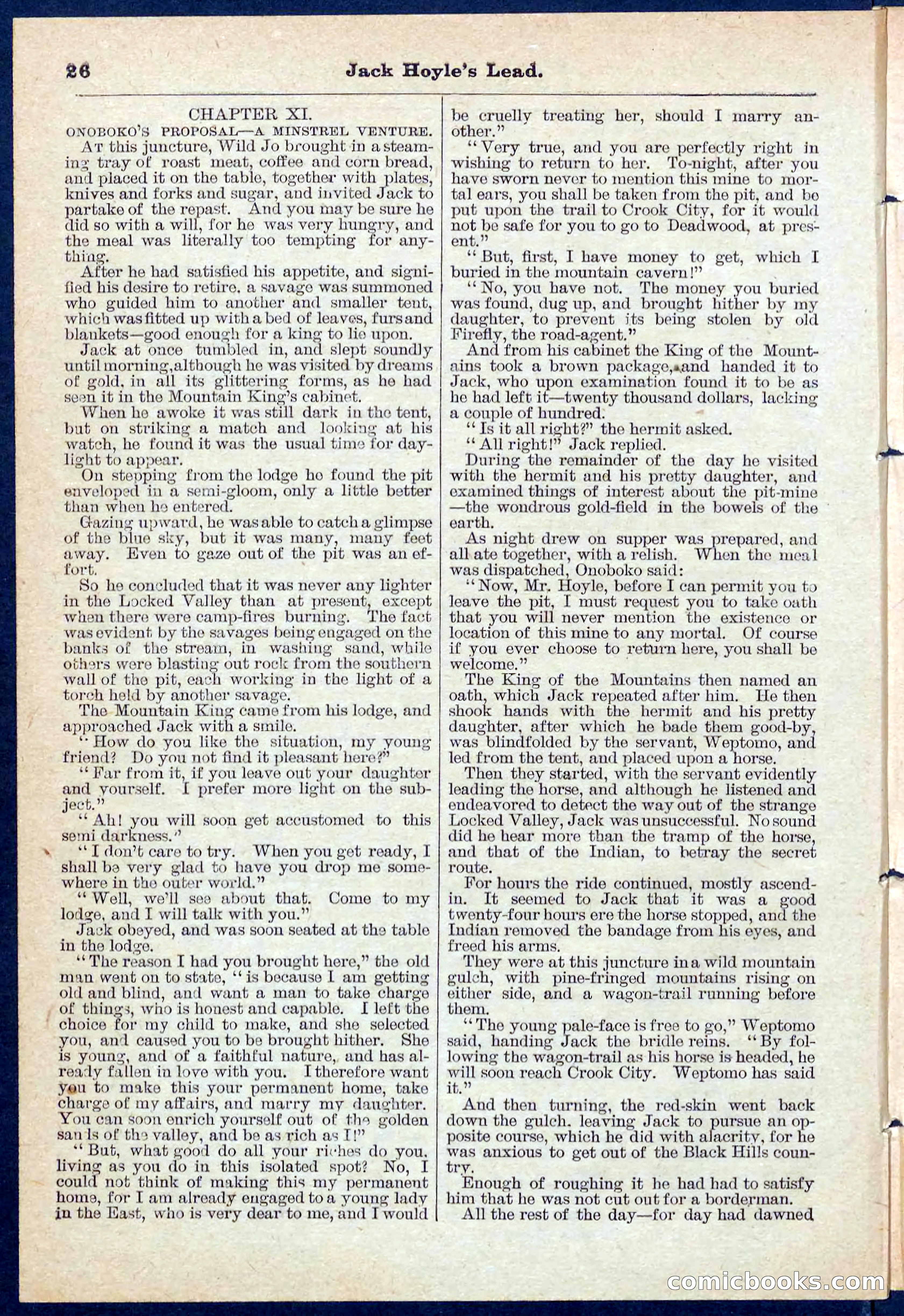 Beadle's Pocket Library No. 107 — page 26 of 32