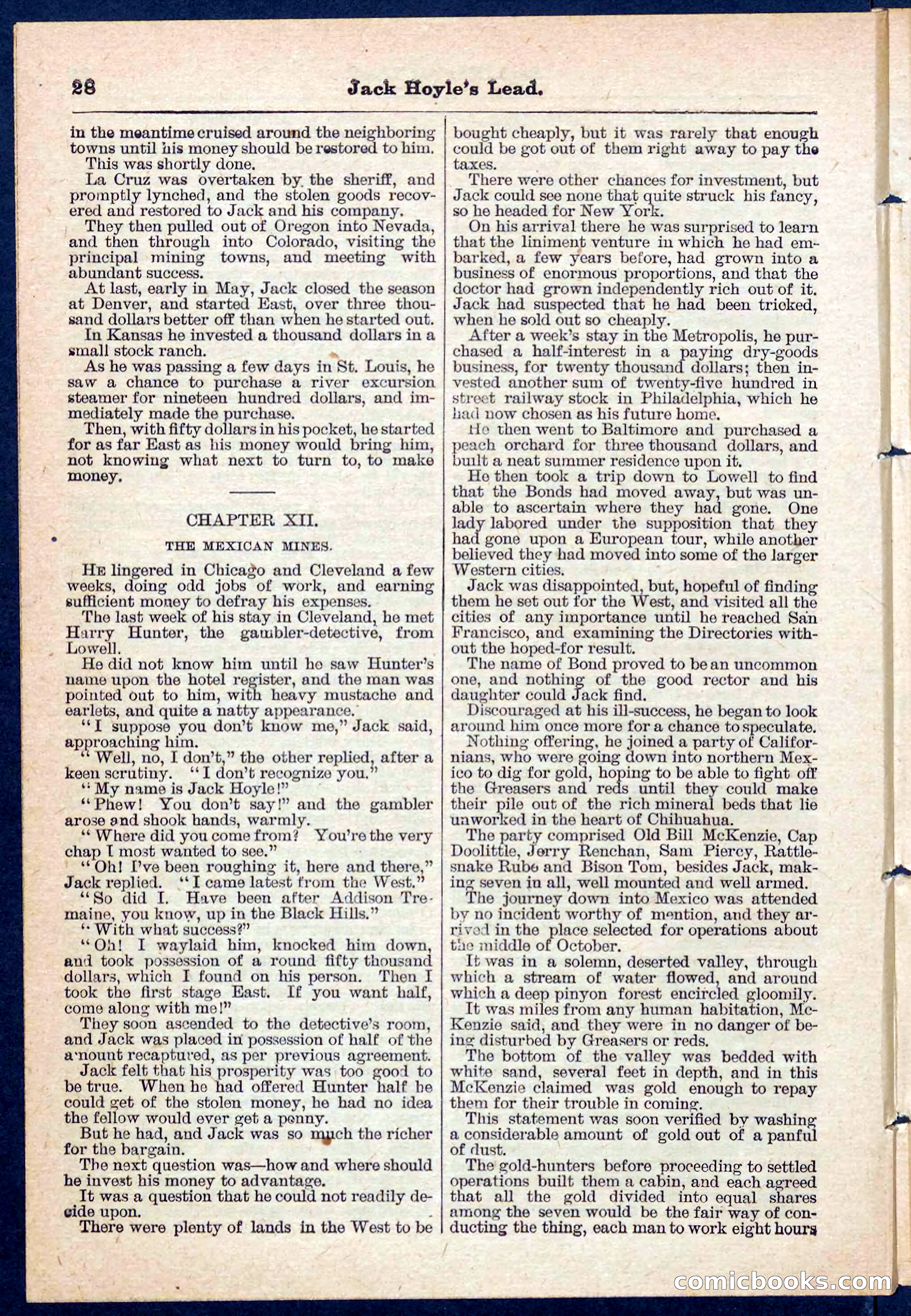 Beadle's Pocket Library No. 107 — page 28 of 32