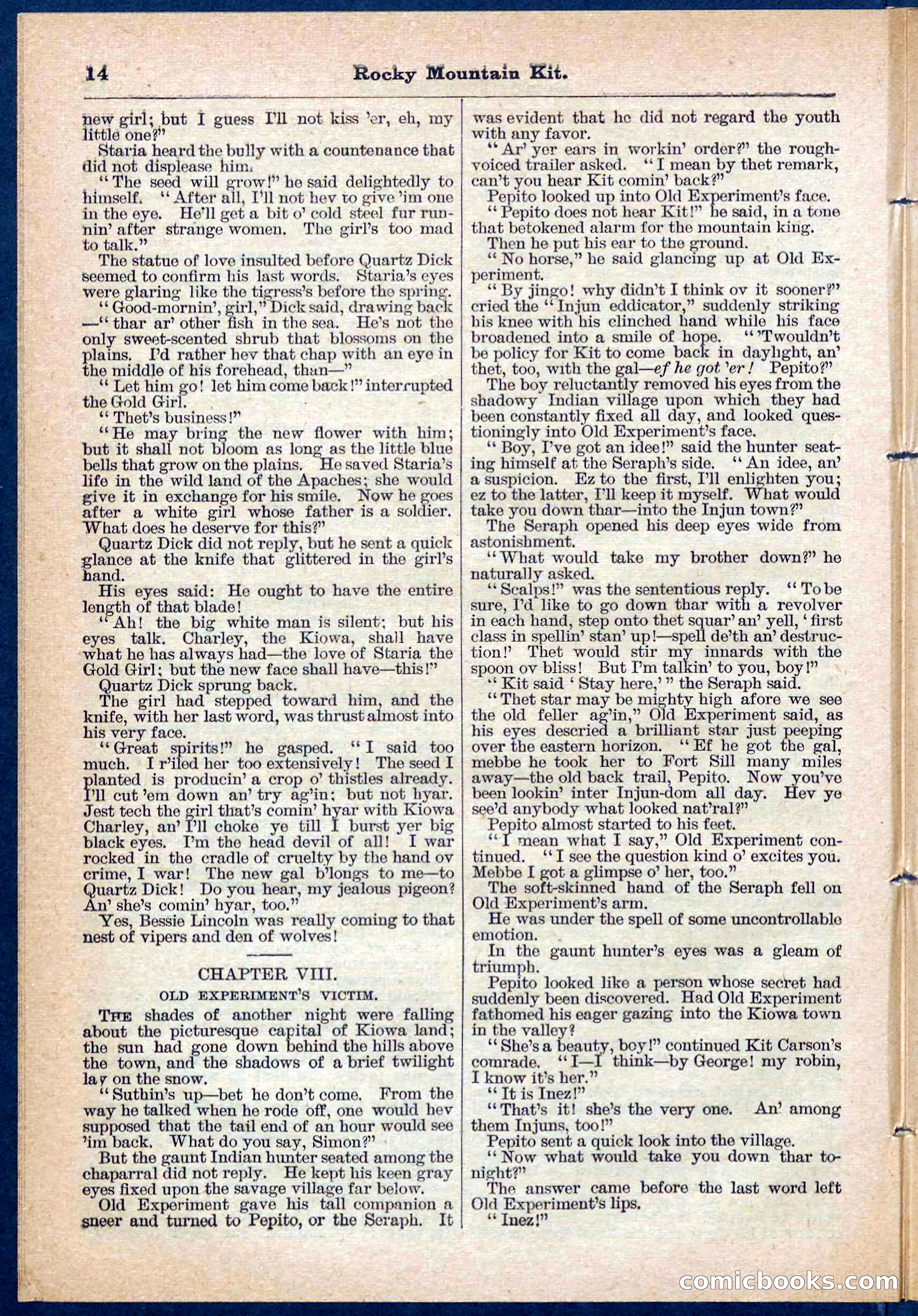 Beadle's Pocket Library No. 108 — page 14 of 32