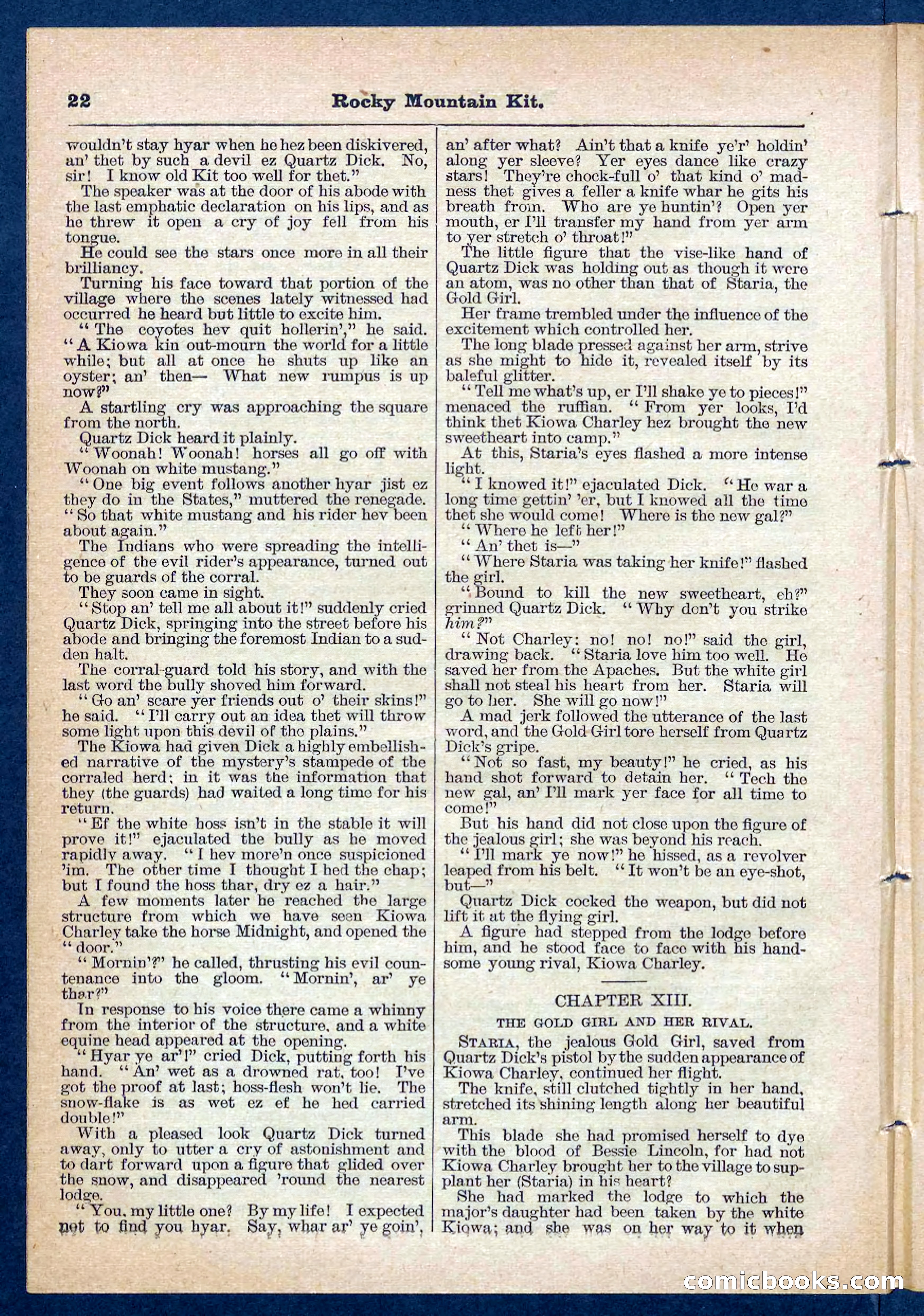 Beadle's Pocket Library No. 108 — page 22 of 32