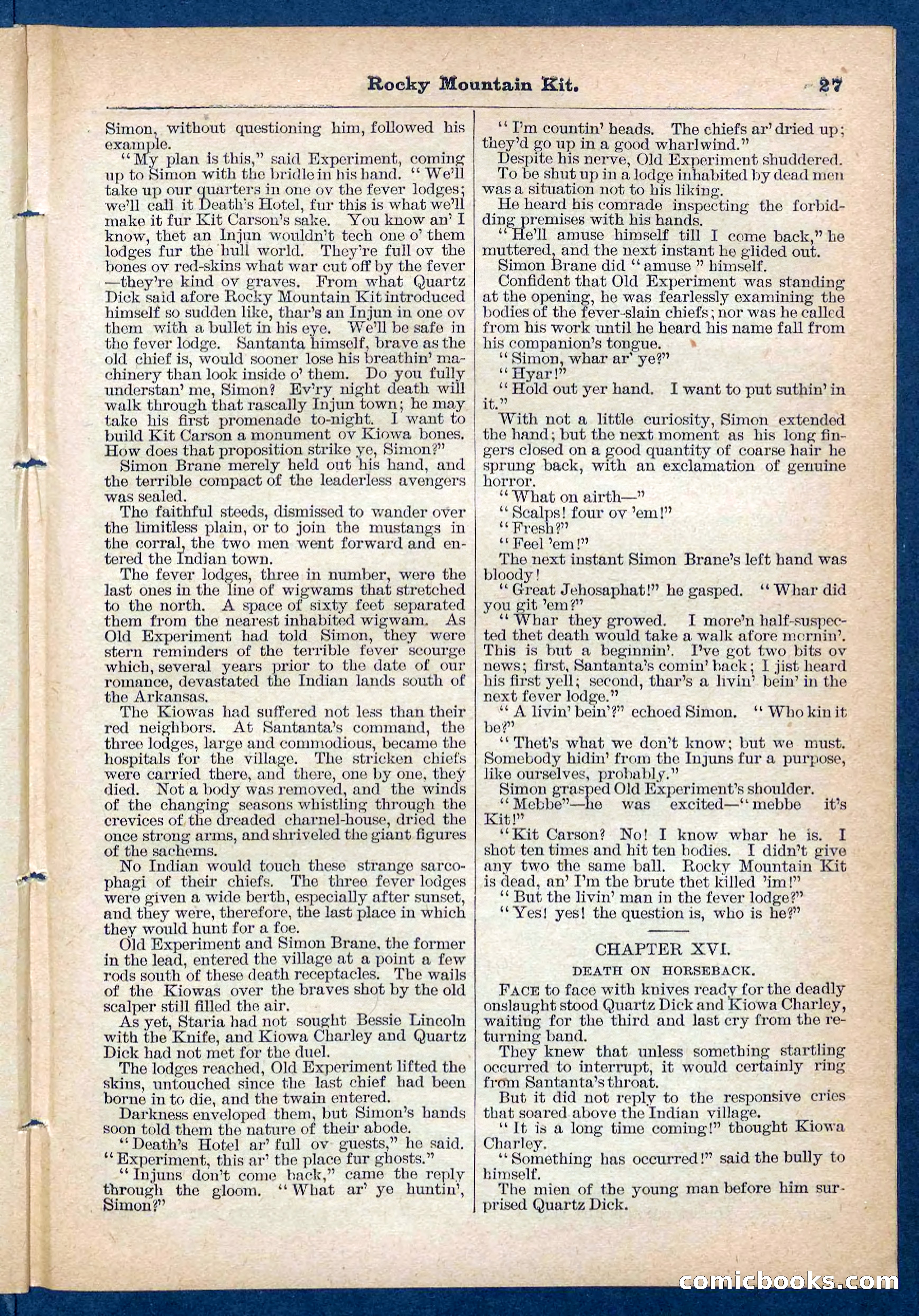Beadle's Pocket Library No. 108 — page 27 of 32