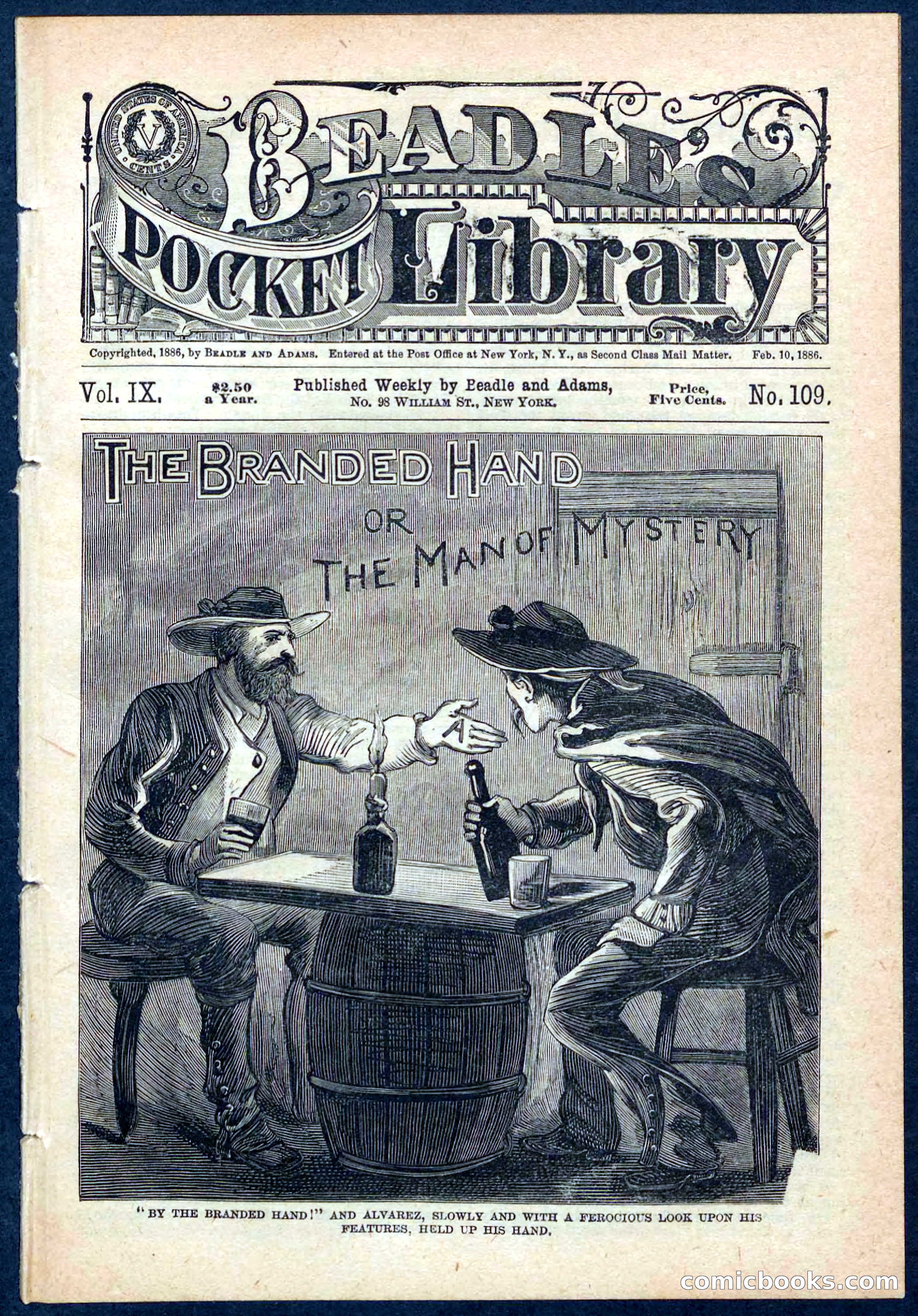 Beadle's Pocket Library No. 109 — page 1 of 32