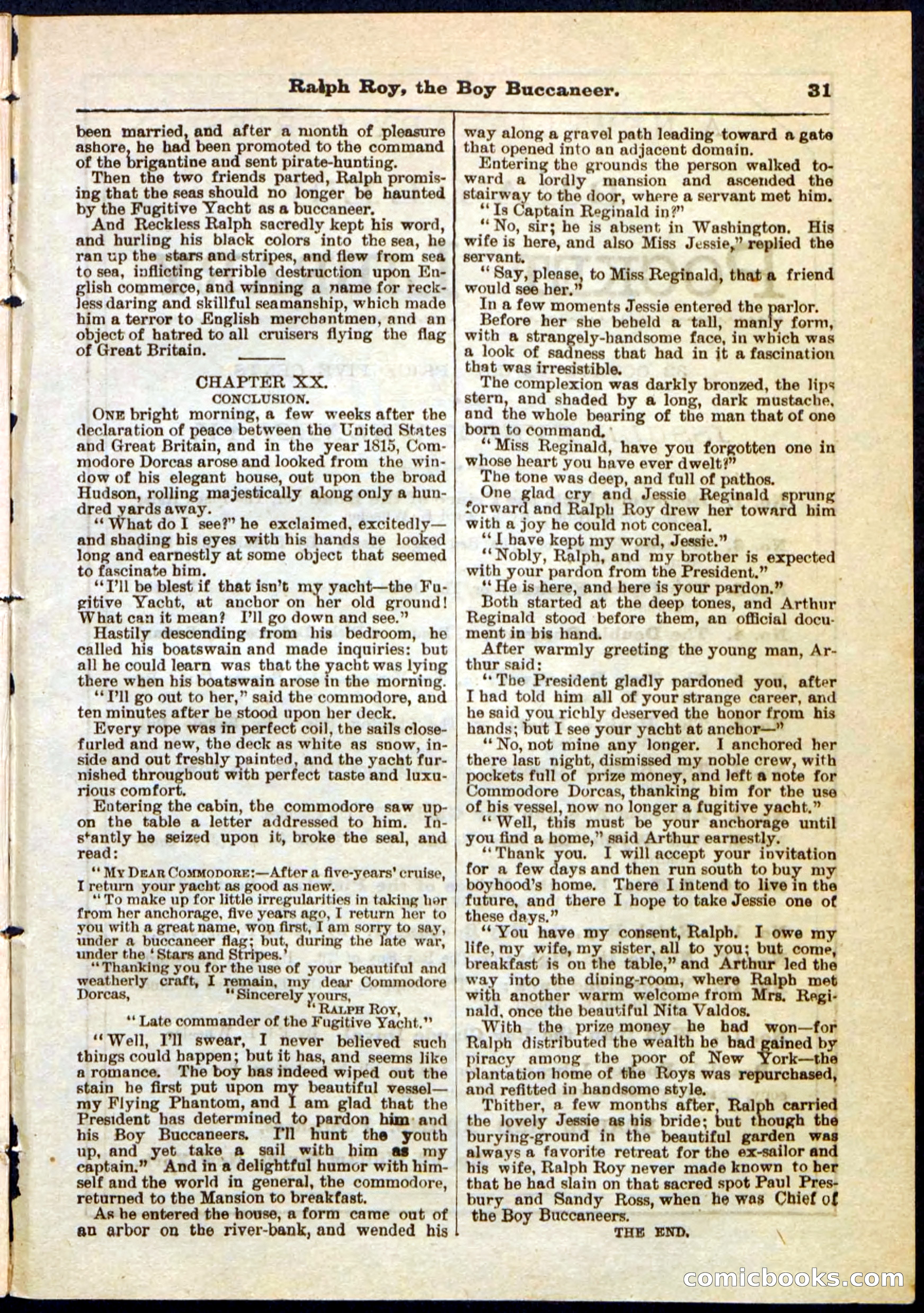 Beadle's Pocket Library No. 11 — page 31 of 32