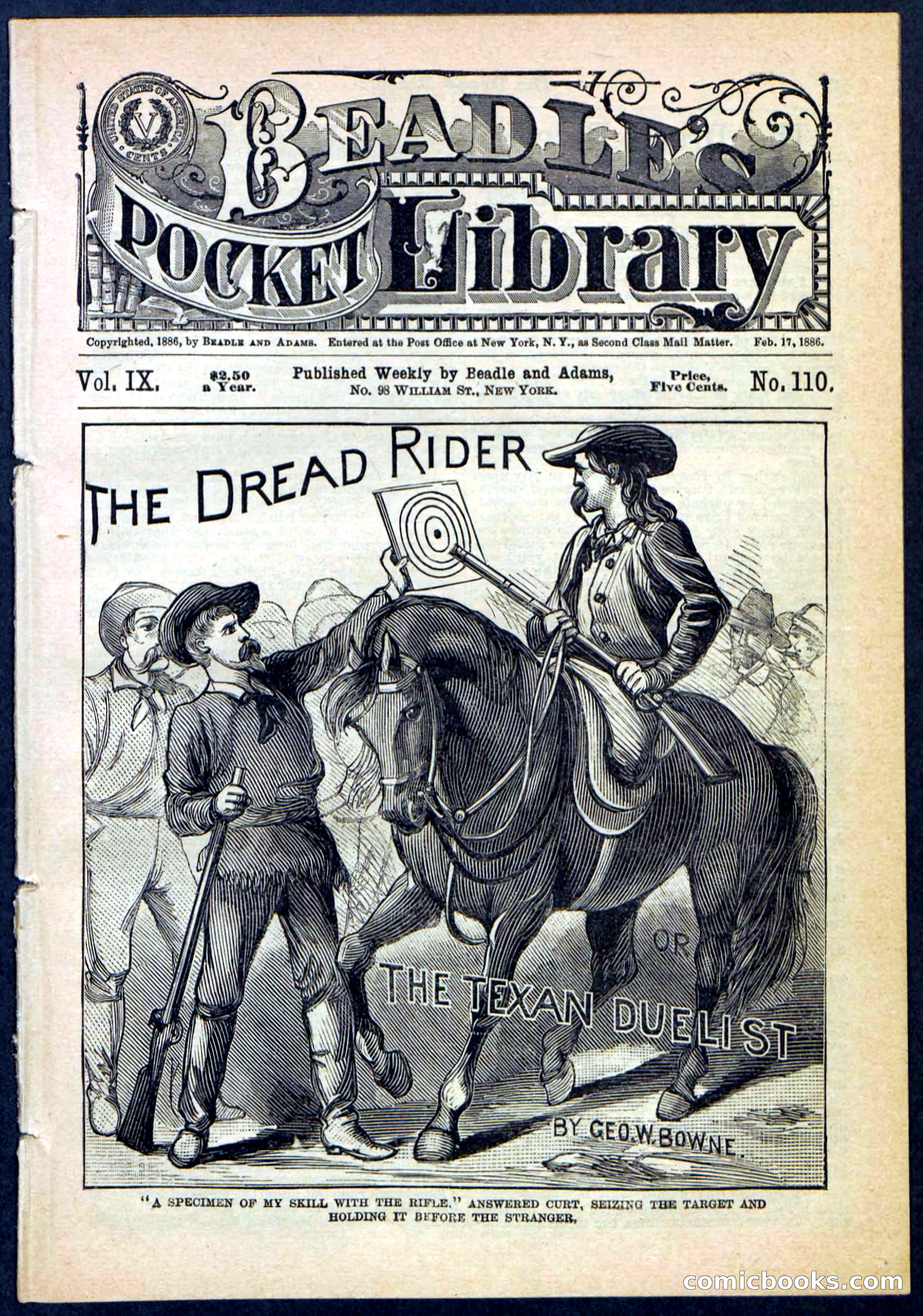 The Dread Rider; or, The Texan Duellist