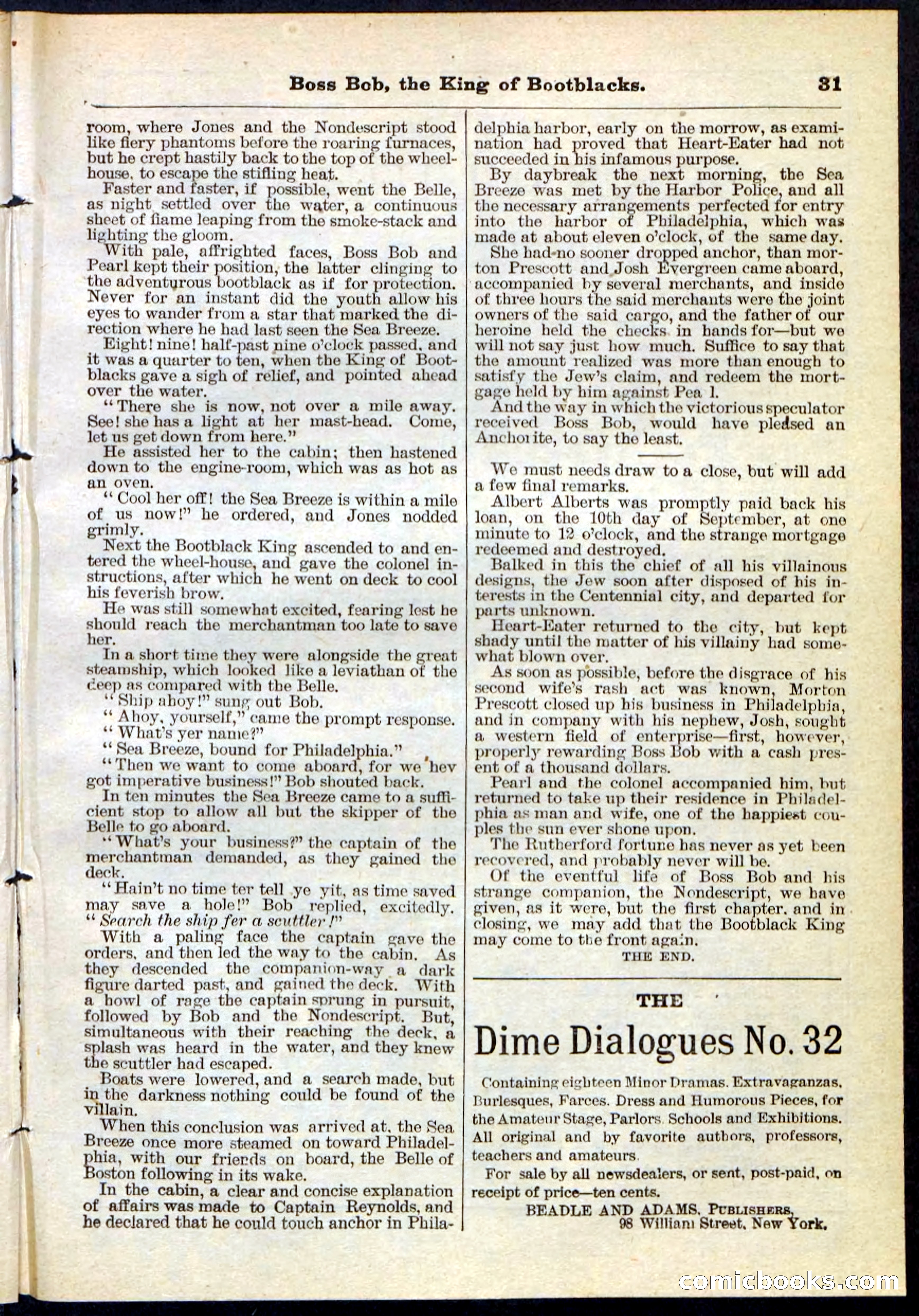 Beadle's Pocket Library No. 111 — page 31 of 32