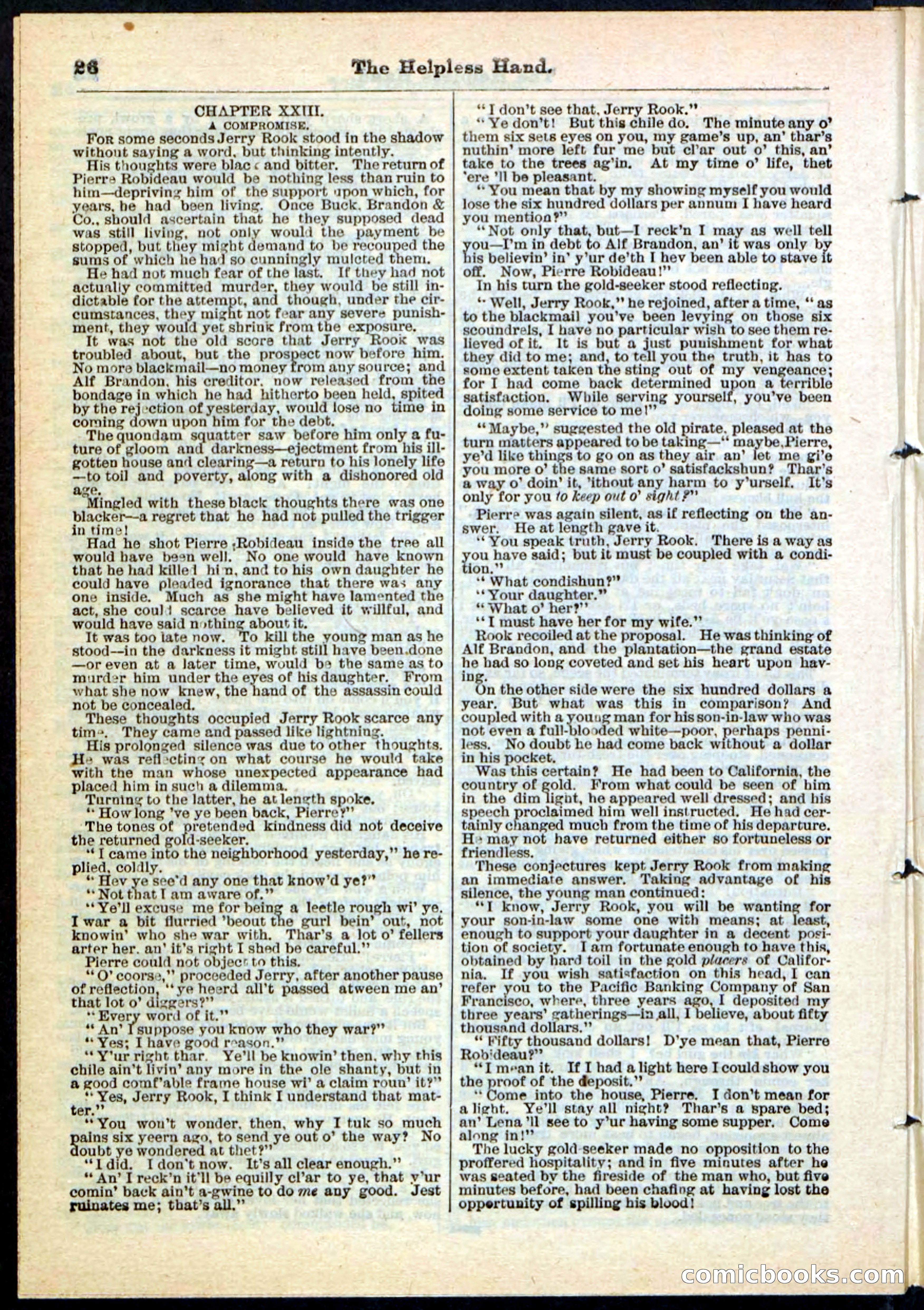 Beadle's Pocket Library, No. 112 — page 26 of 32