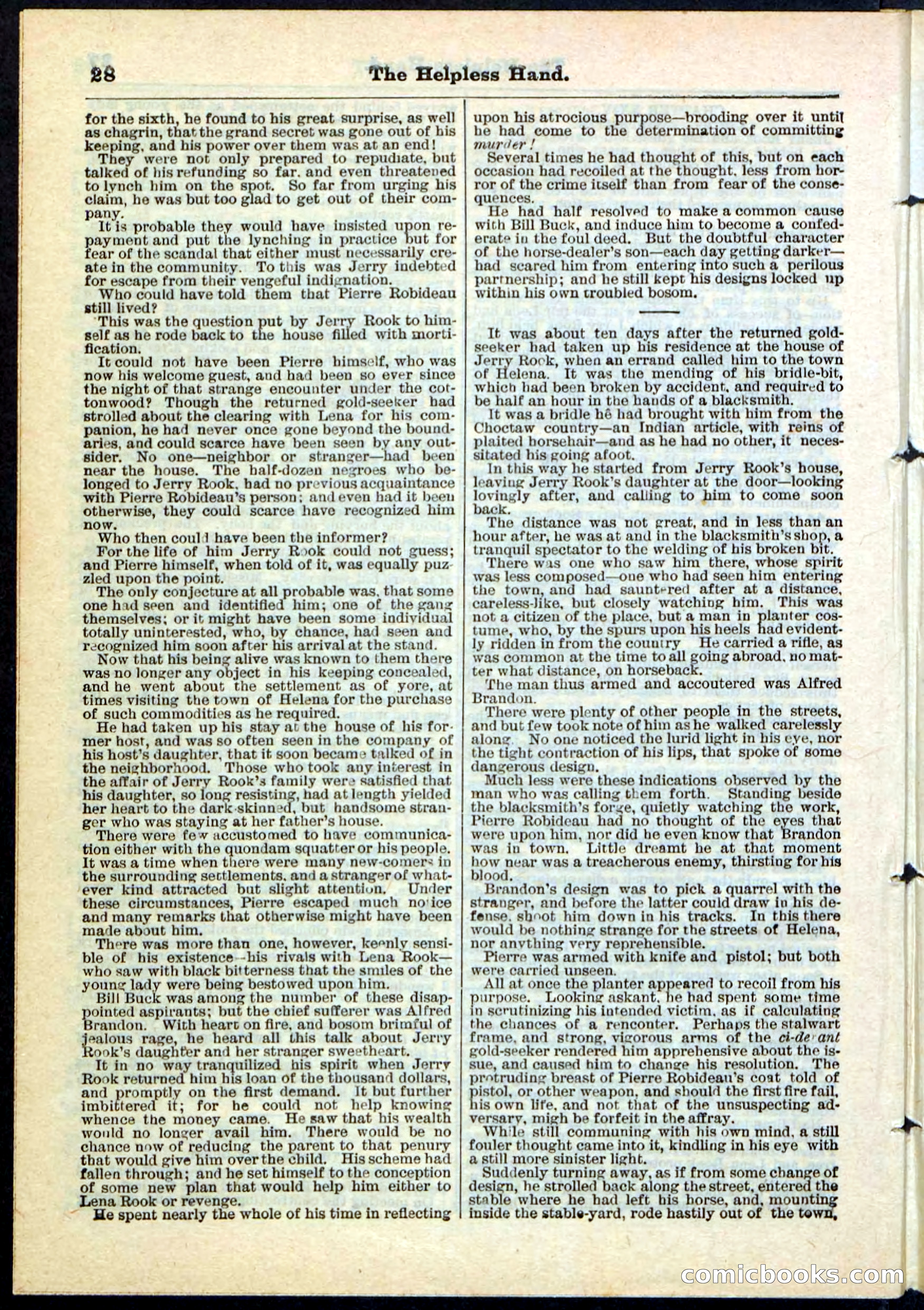 Beadle's Pocket Library, No. 112 — page 28 of 32