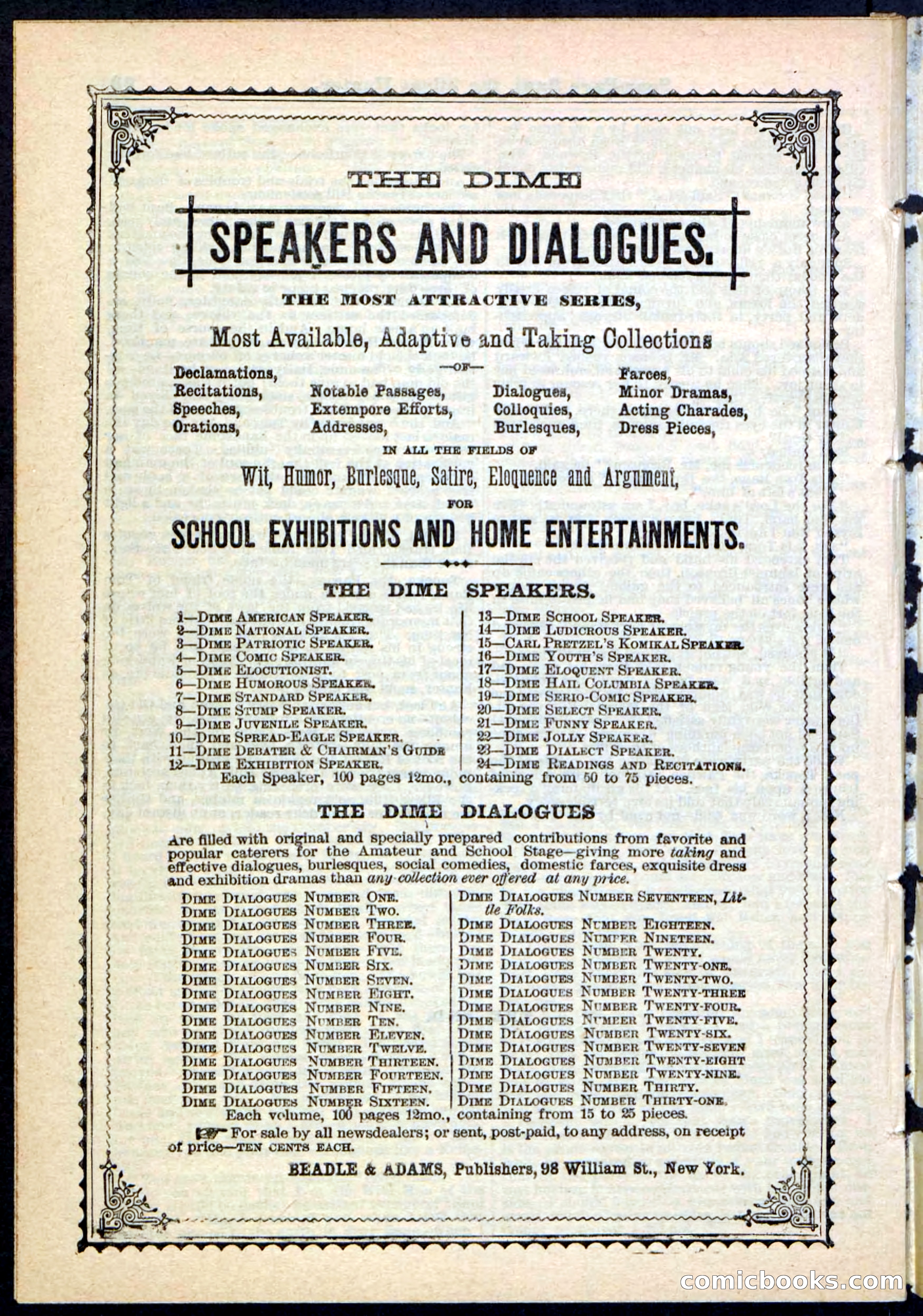 Beadle's Pocket Library No. 113 — page 30 of 32