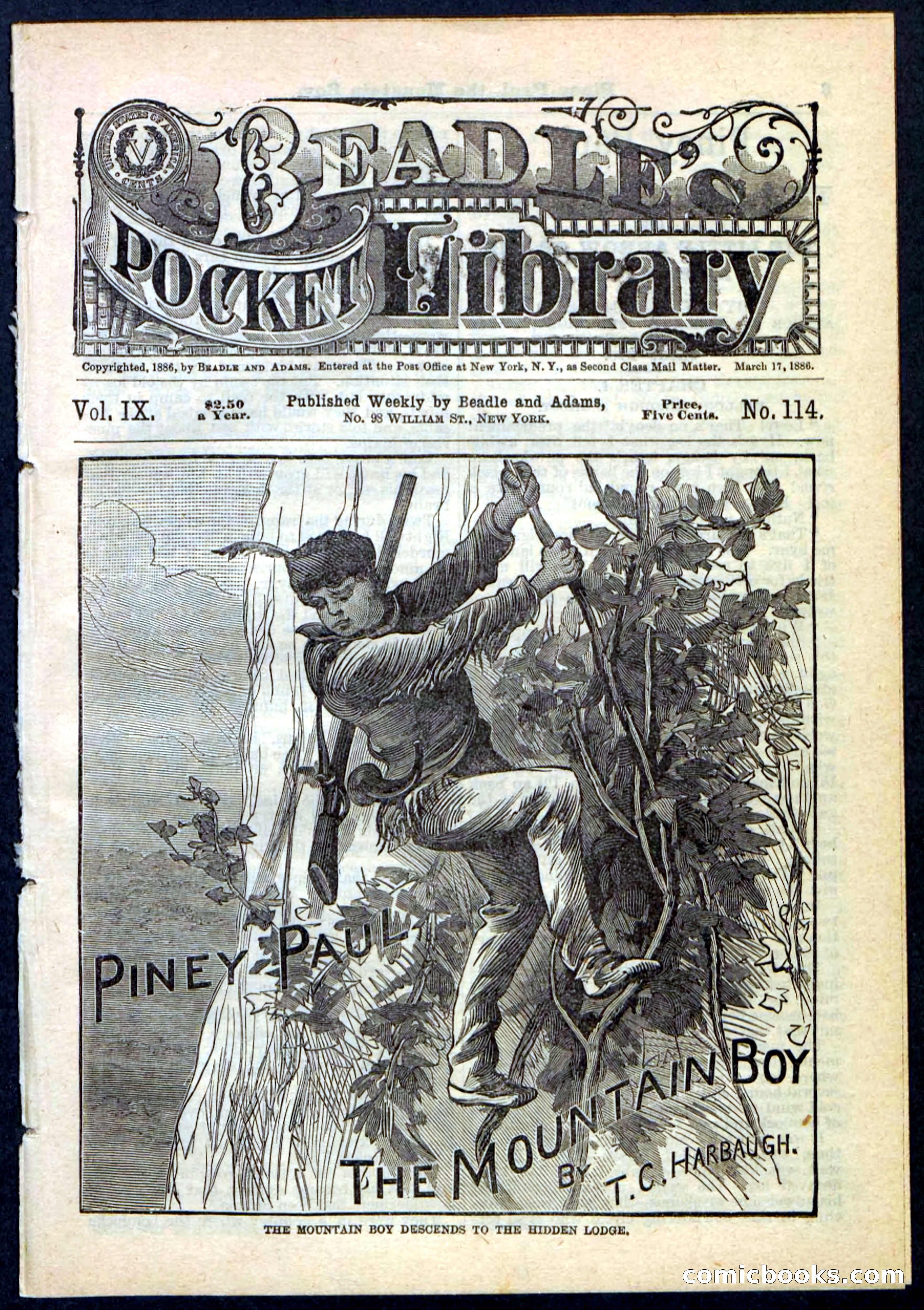 Beadle's Pocket Library No. 114 — page 1 of 32