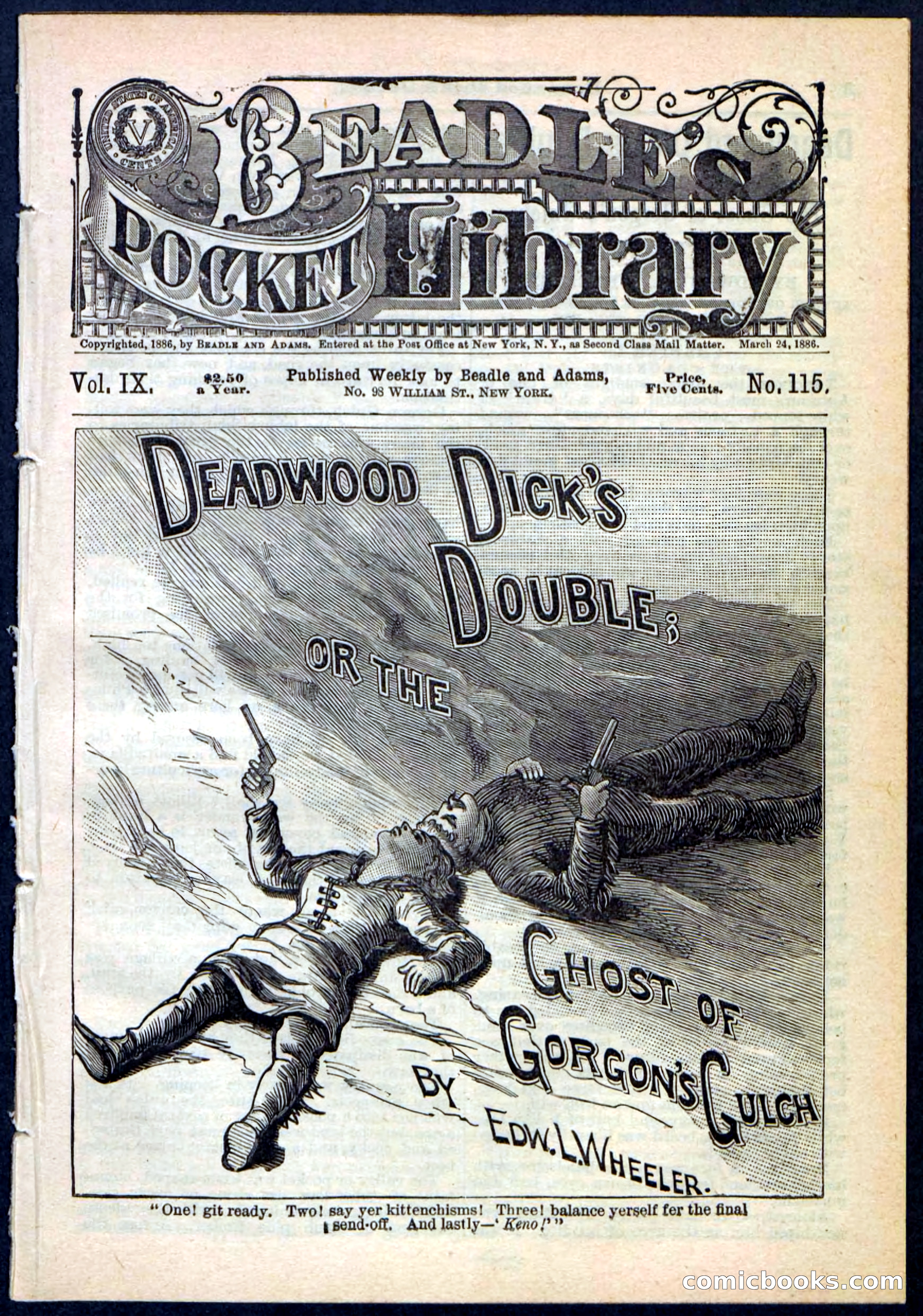 Beadle's Pocket Library No. 115 — page 1 of 32