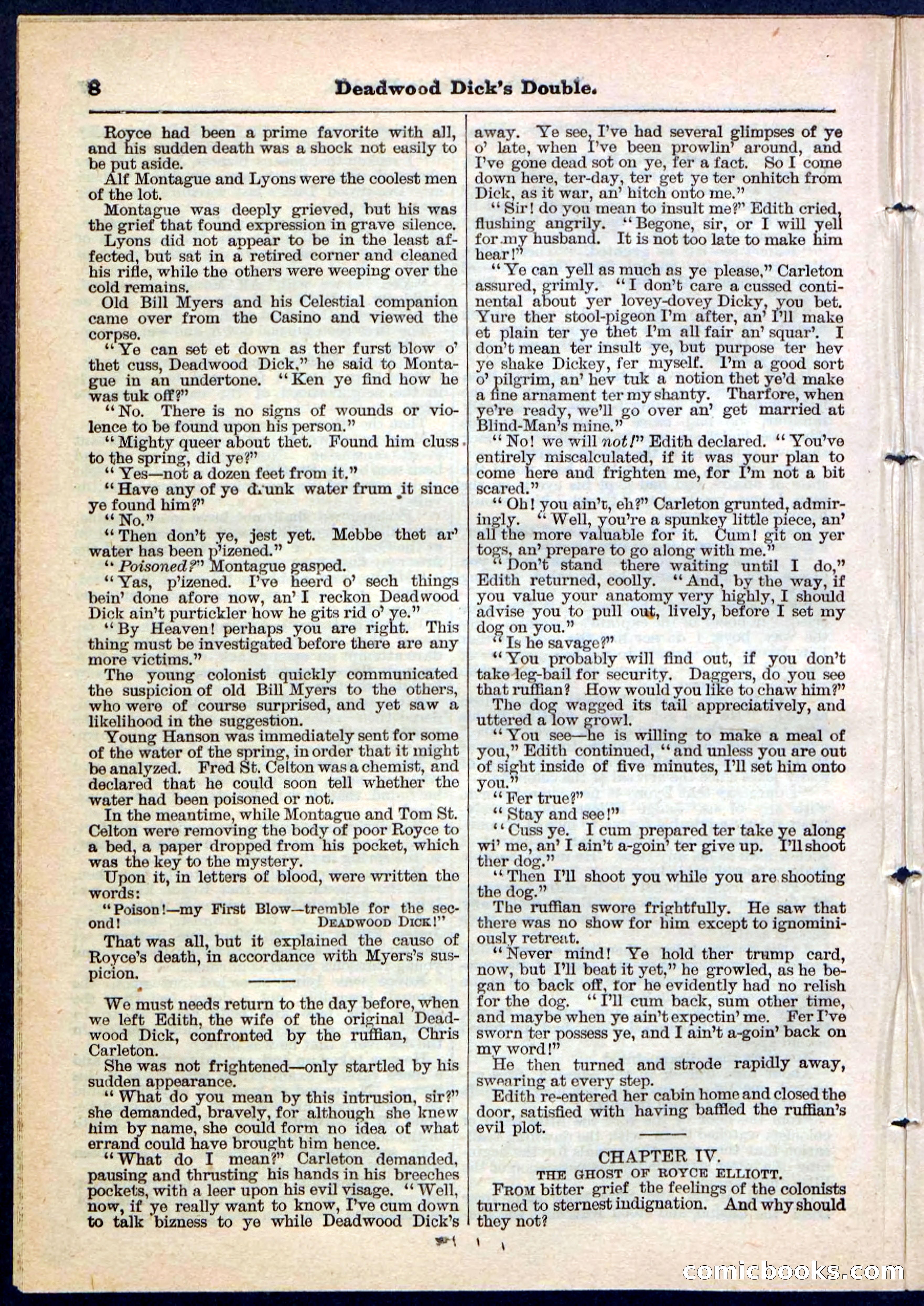 Beadle's Pocket Library No. 115 — page 8 of 32