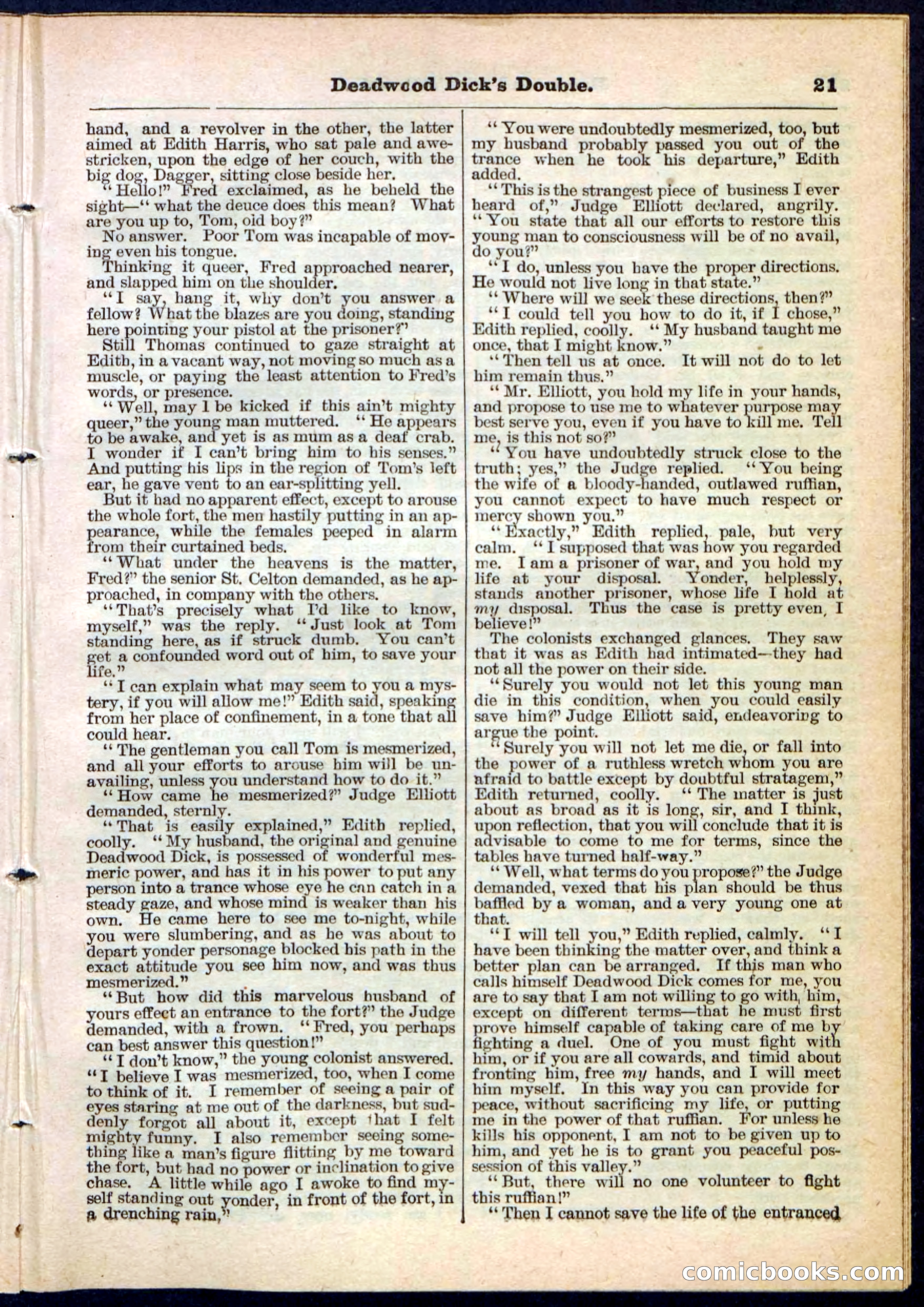 Beadle's Pocket Library No. 115 — page 21 of 32
