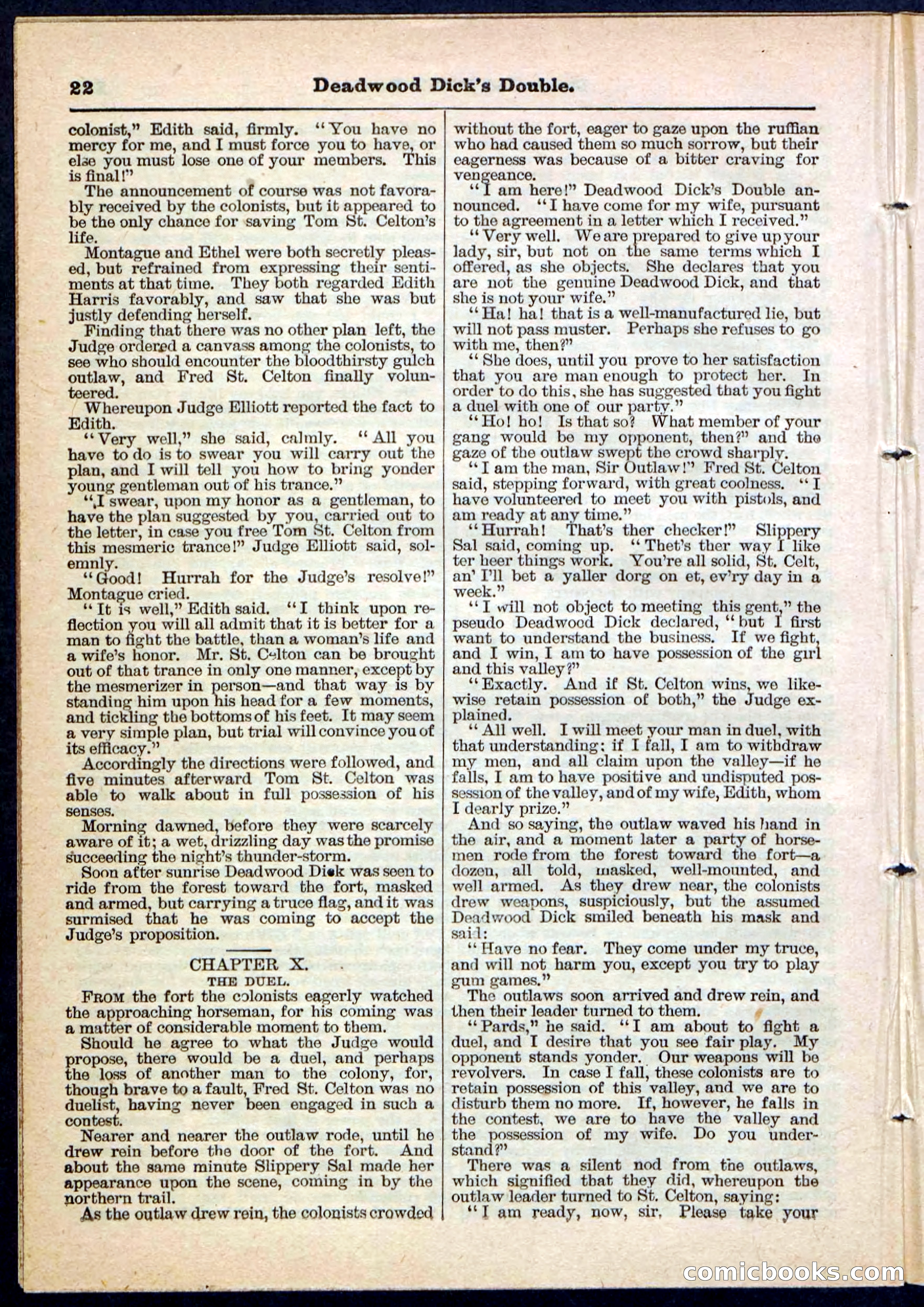 Beadle's Pocket Library No. 115 — page 22 of 32