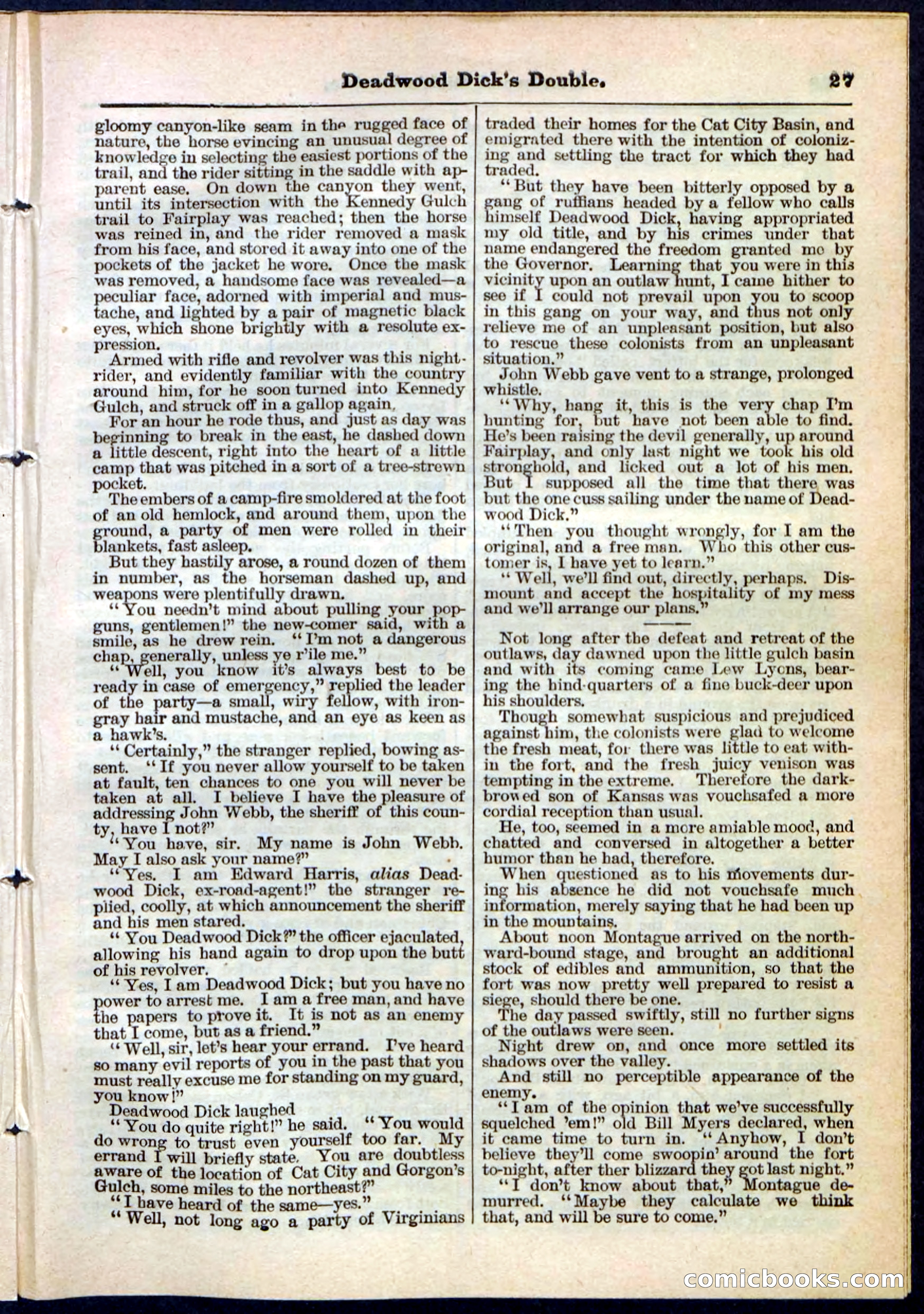 Beadle's Pocket Library No. 115 — page 27 of 32